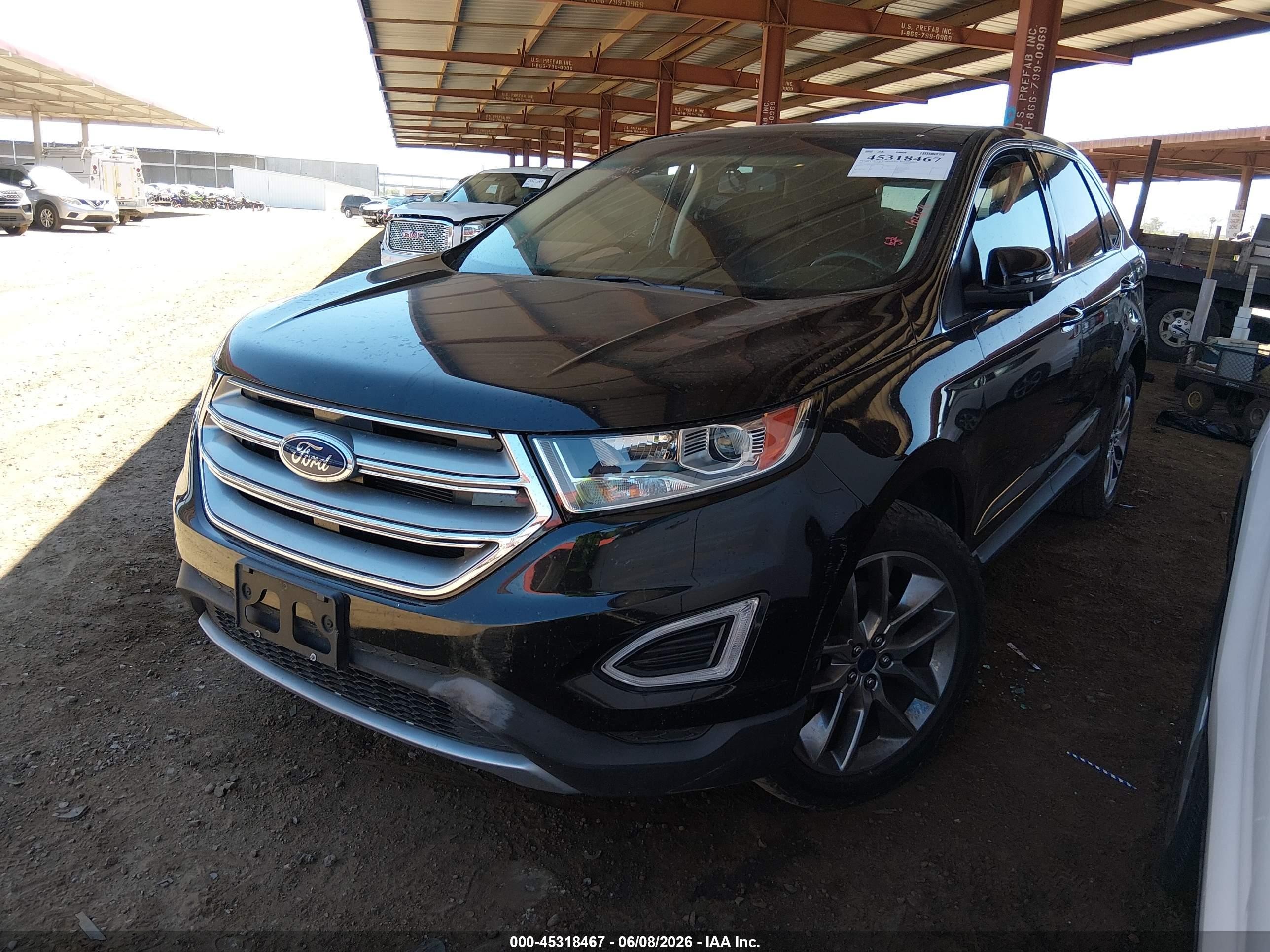2015 Ford Edge Titanium Black vin: 2FMTK4K84FBC15000