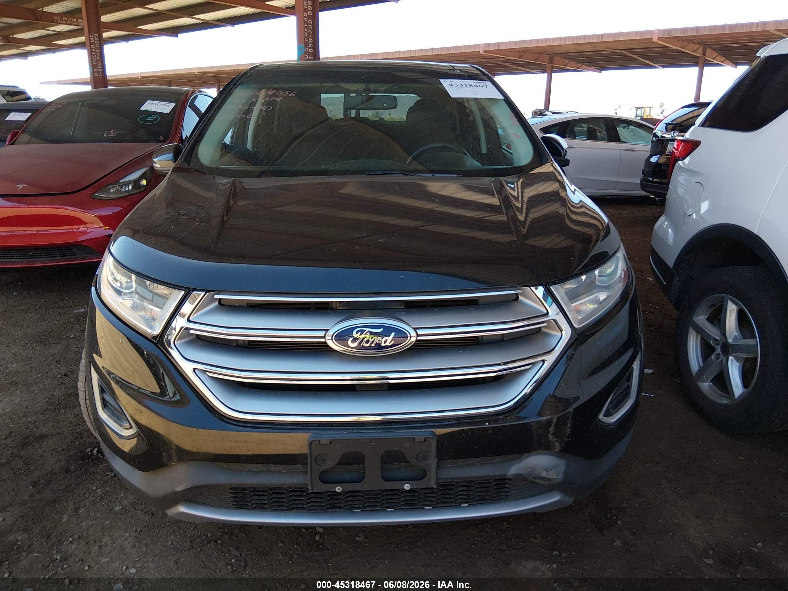 2015 Ford Edge Titanium Black vin: 2FMTK4K84FBC15000
