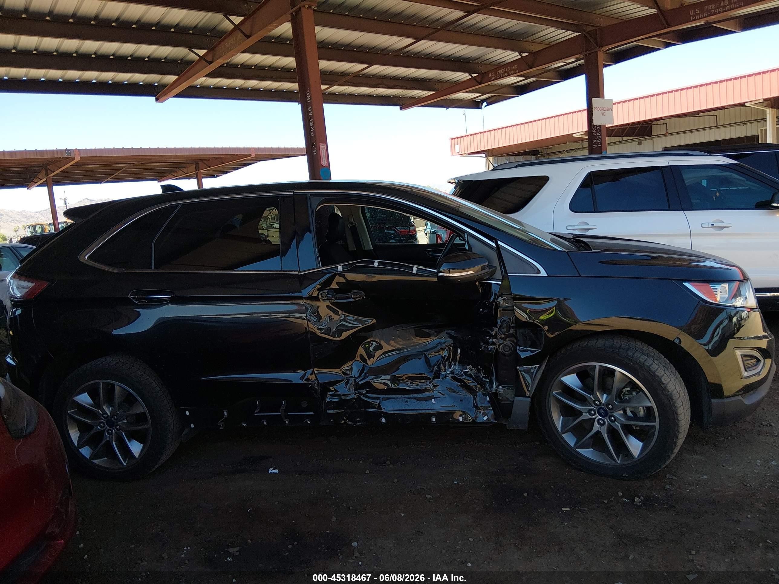 2015 Ford Edge Titanium Black vin: 2FMTK4K84FBC15000