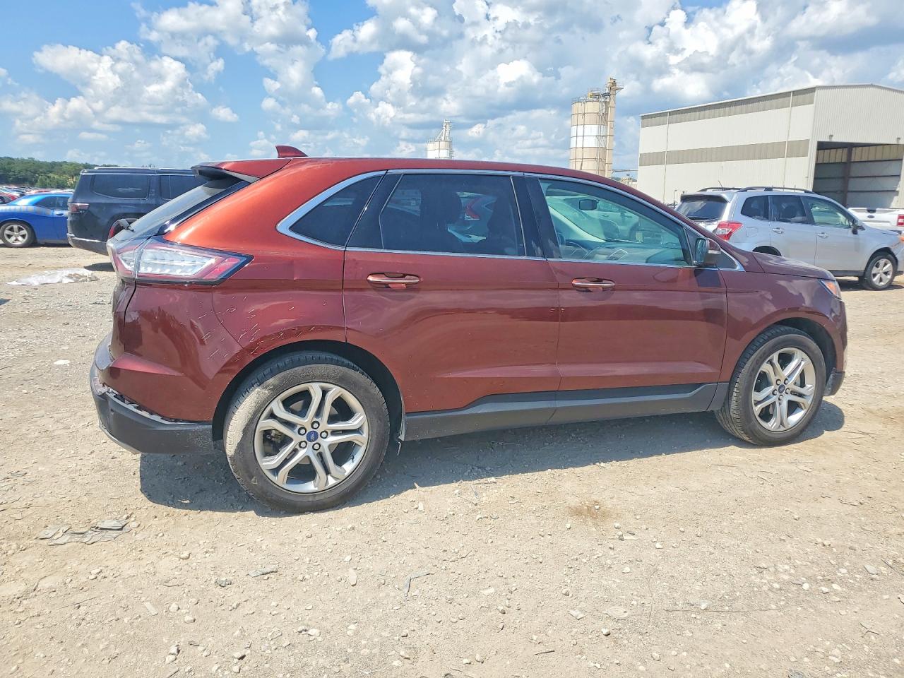 2015 Ford Edge Titanium Burgundy vin: 2FMTK4K85FBB66728