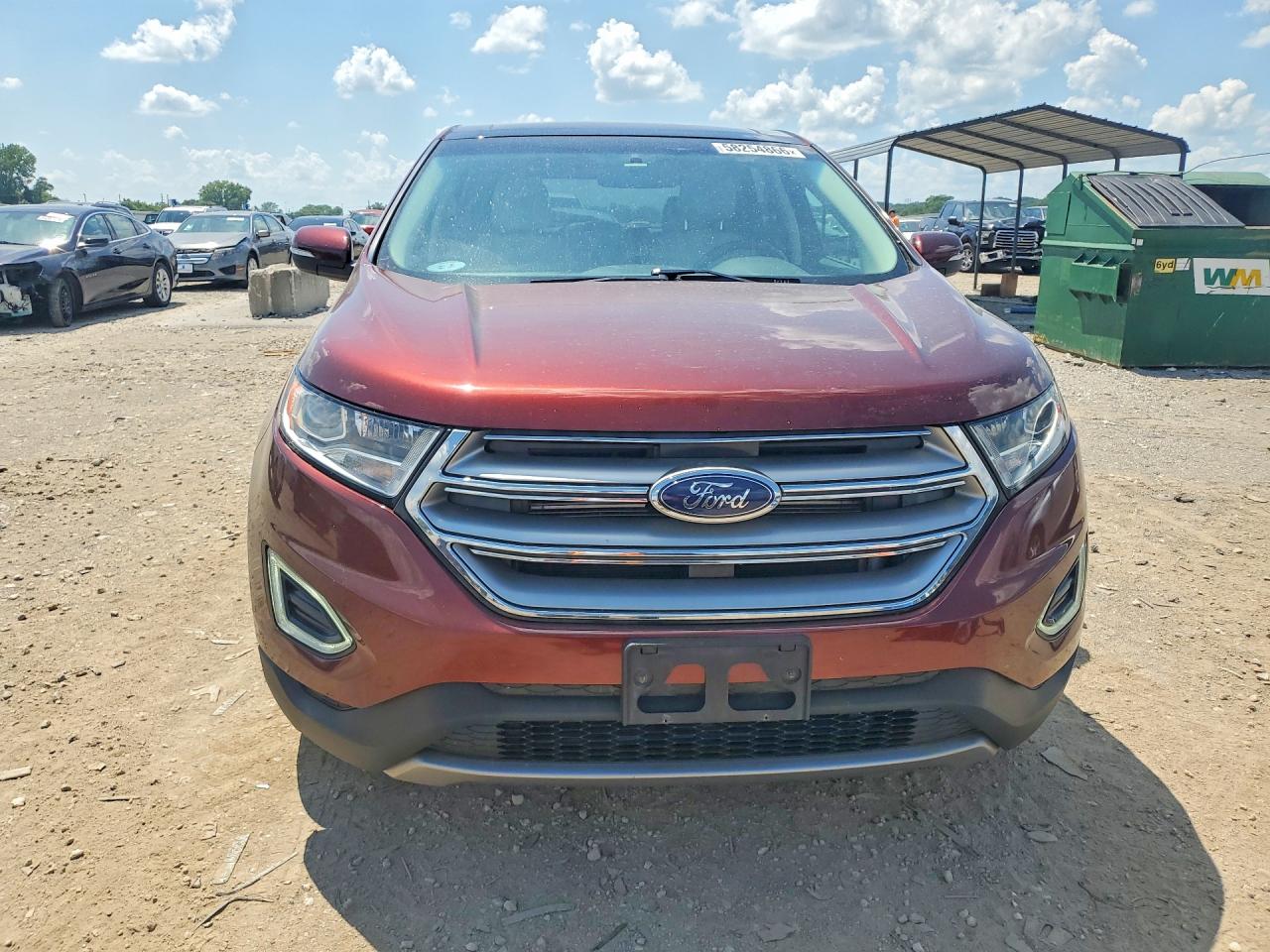 2015 Ford Edge Titanium Burgundy vin: 2FMTK4K85FBB66728