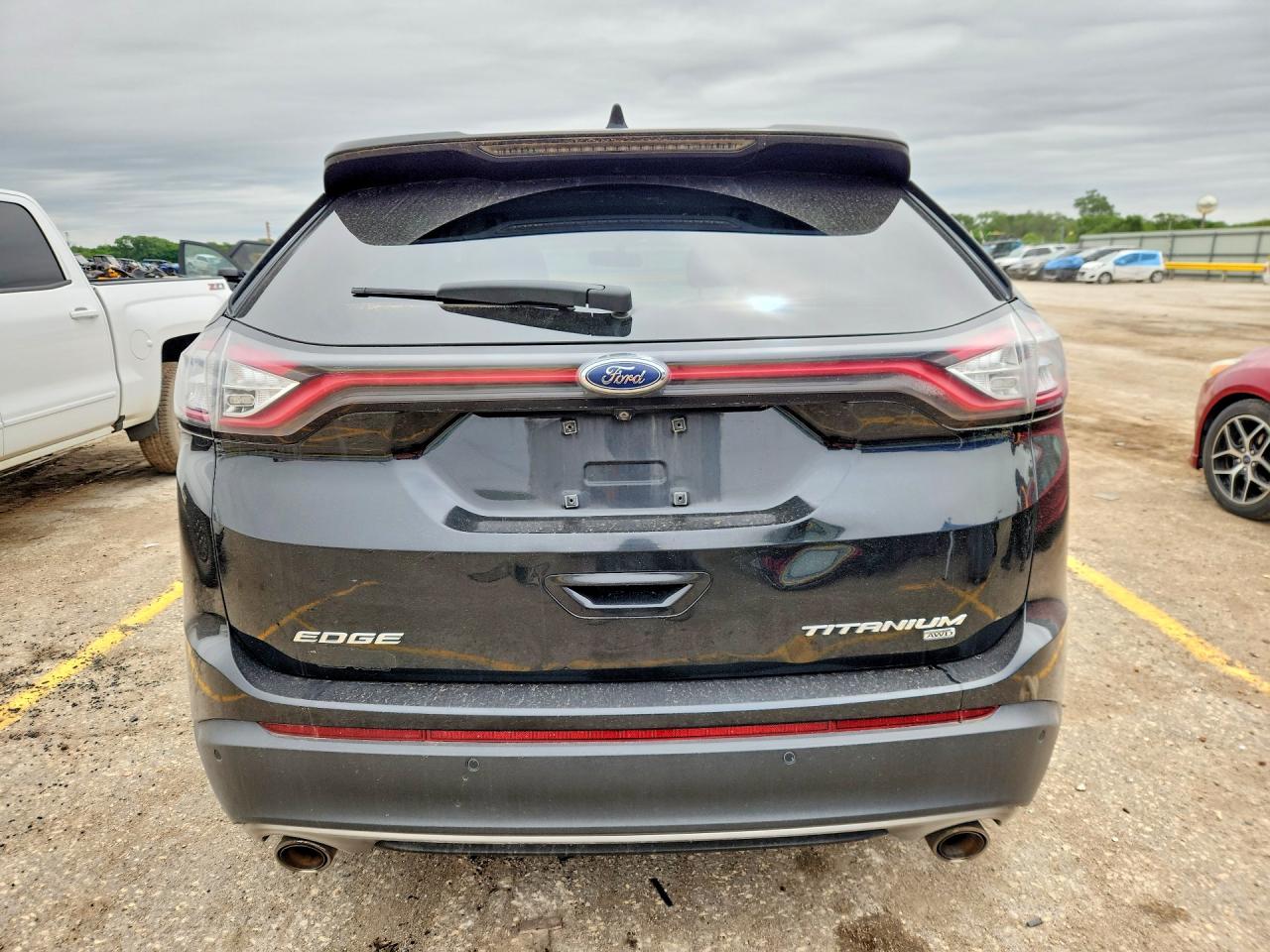 2015 Ford Edge Titanium Black vin: 2FMTK4K86FBB13326