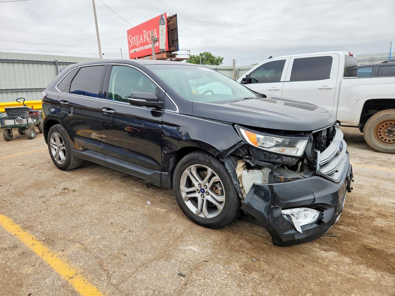2015 Ford Edge Titanium Black vin: 2FMTK4K86FBB13326