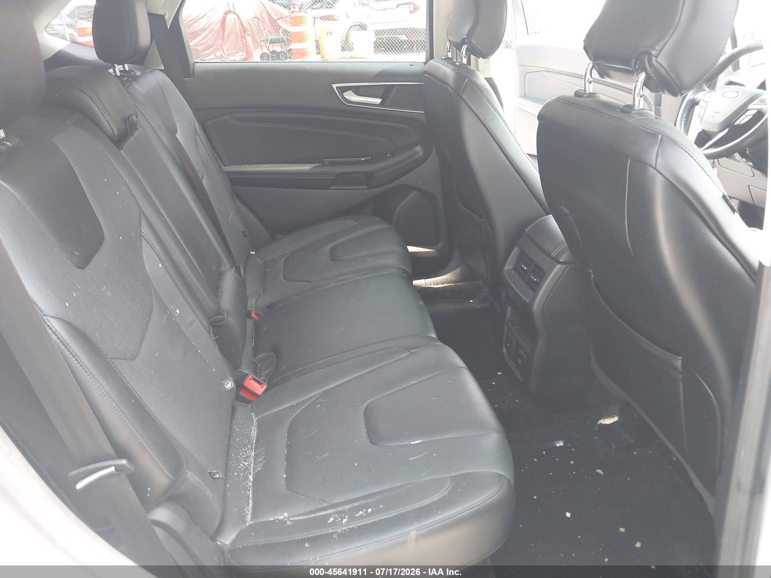 2015 Ford Edge Titanium White vin: 2FMTK4K86FBB41577