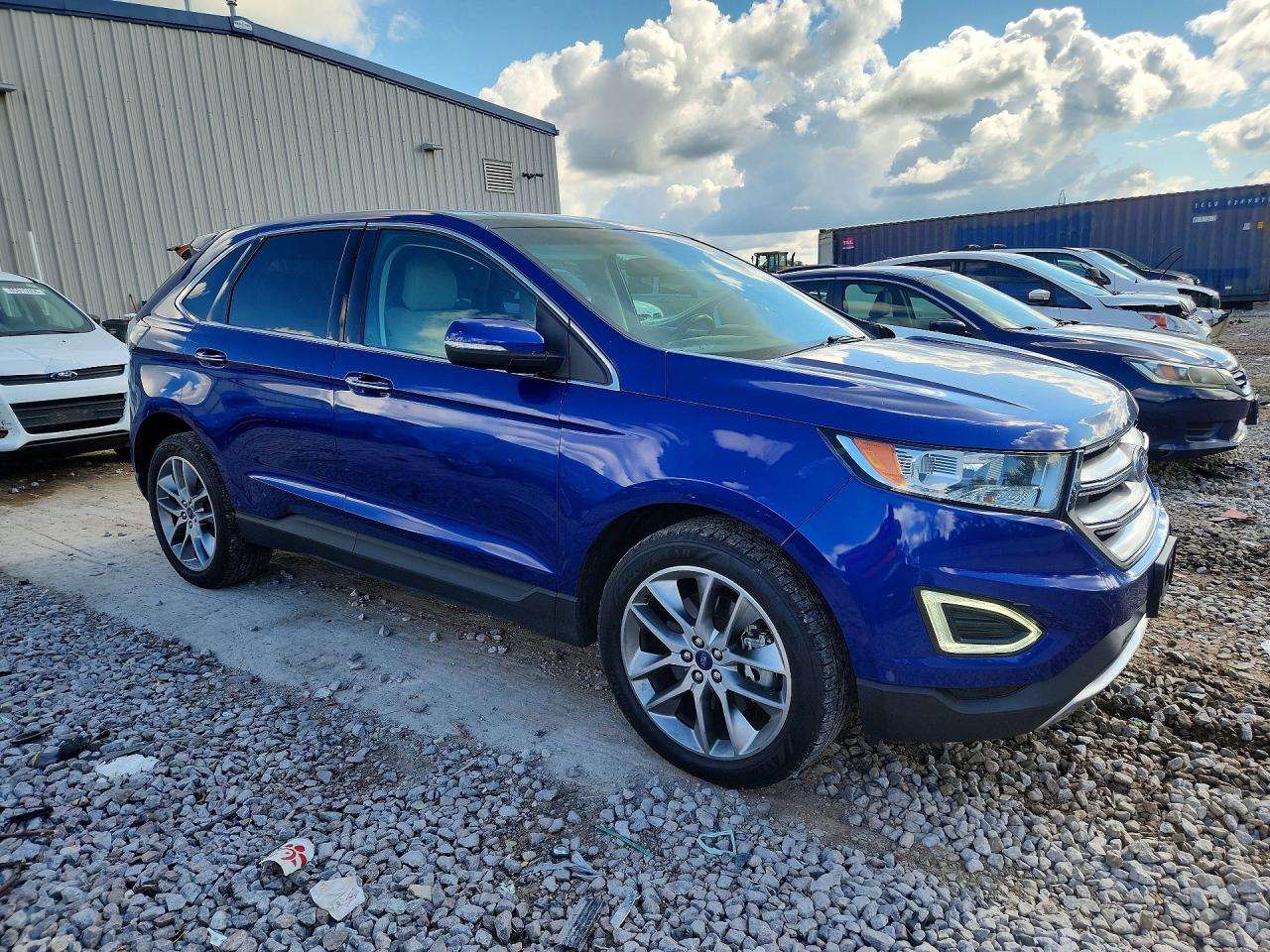 2015 Ford Edge Titanium Blue vin: 2FMTK4K86FBB88527