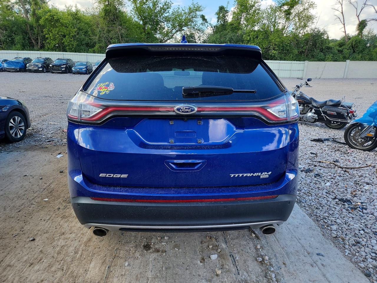 2015 Ford Edge Titanium Blue vin: 2FMTK4K86FBB88527