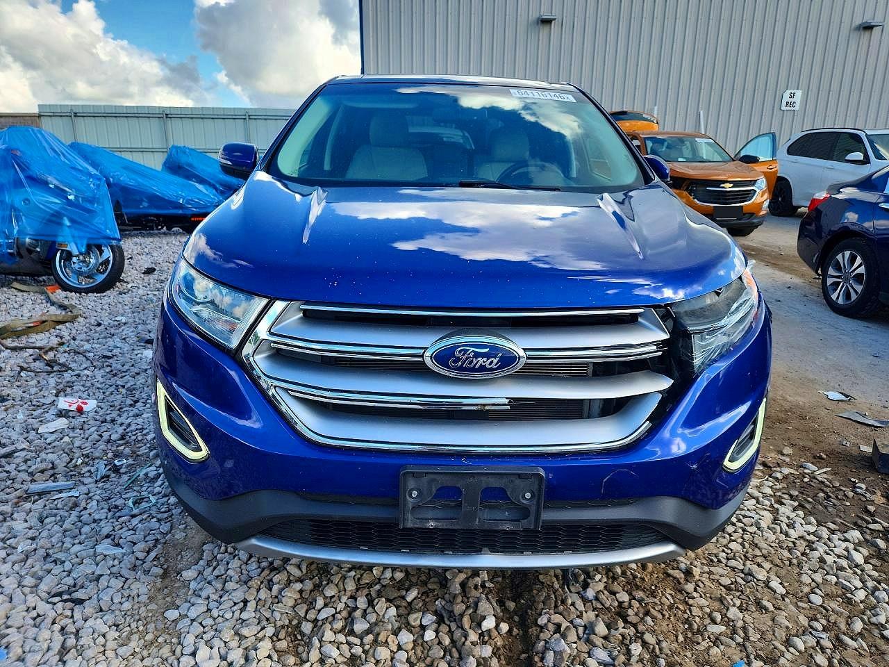 2015 Ford Edge Titanium Blue vin: 2FMTK4K86FBB88527