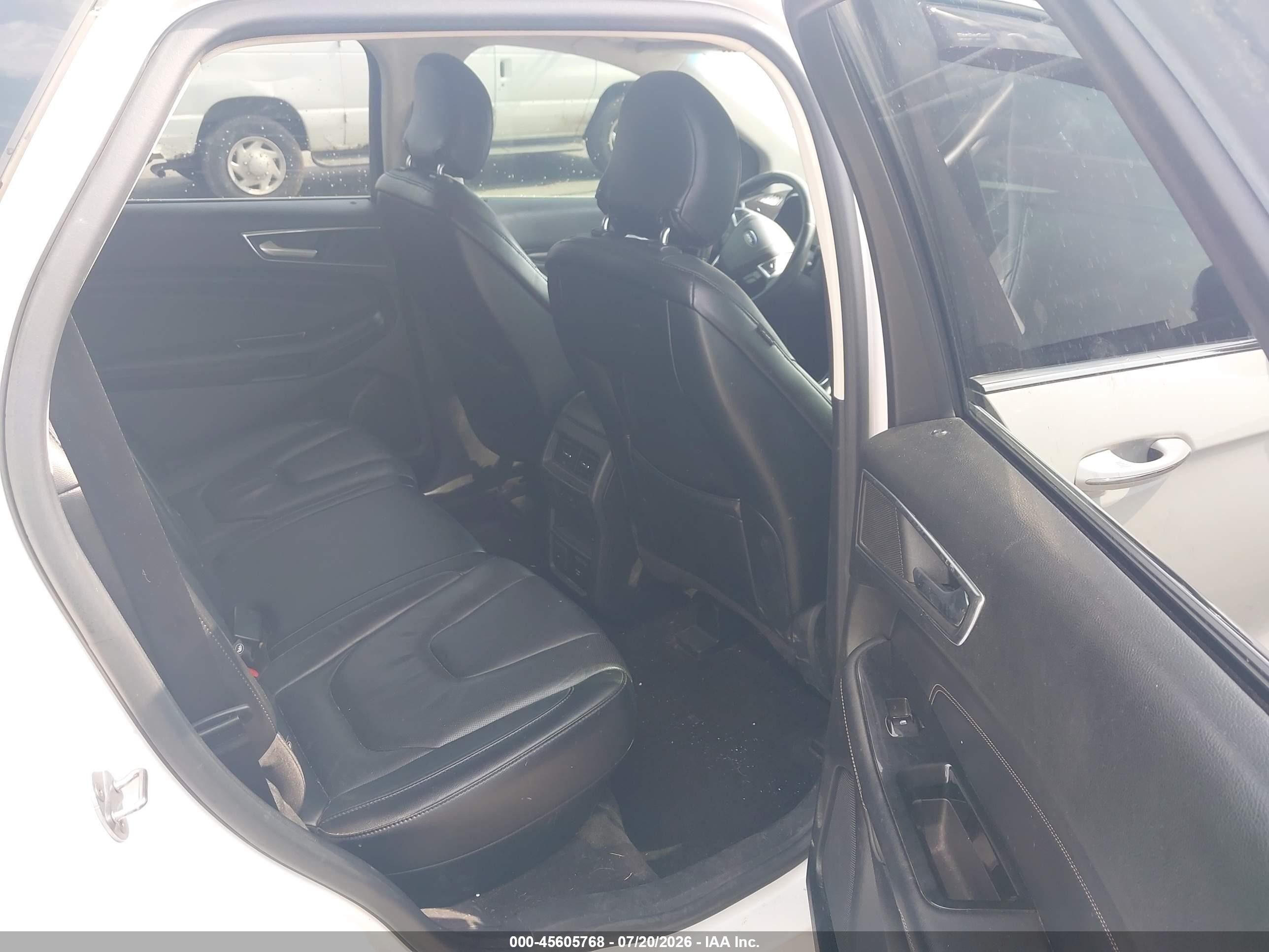 2015 Ford Edge Titanium White vin: 2FMTK4K86FBB91220