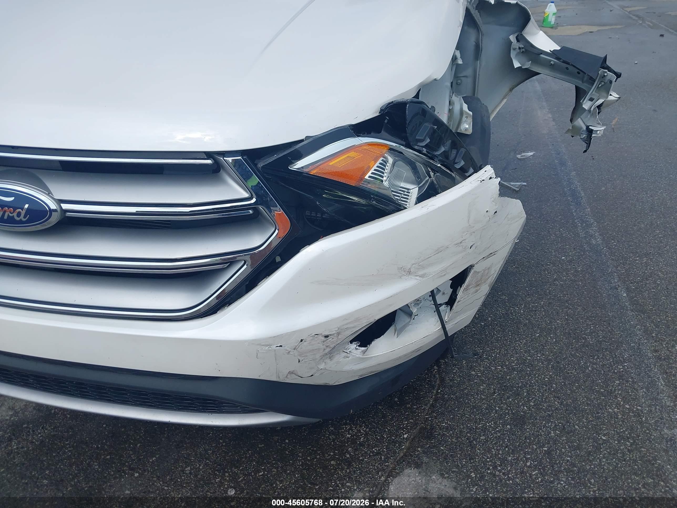 2015 Ford Edge Titanium White vin: 2FMTK4K86FBB91220