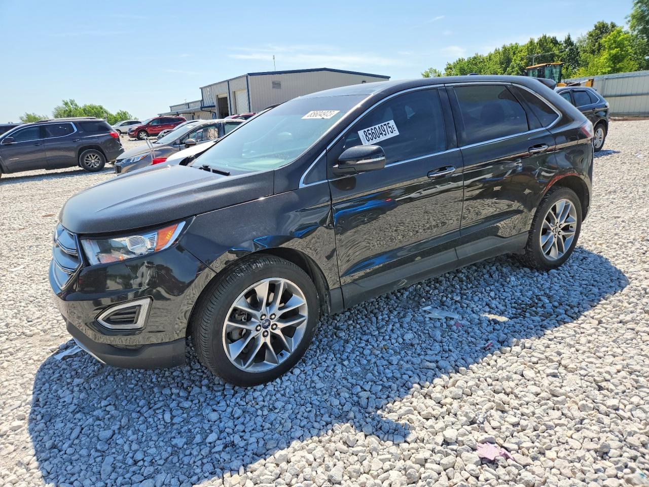 2015 Ford Edge Черный vin: 2FMTK4K86FBC25463