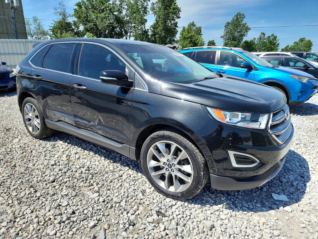 2015 Ford Edge Black vin: 2FMTK4K86FBC25463