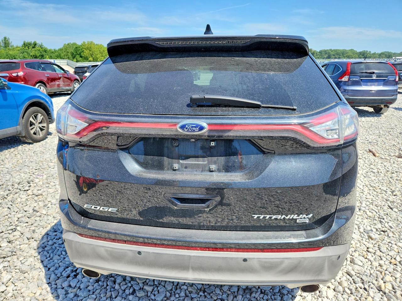 2015 Ford Edge Black vin: 2FMTK4K86FBC25463