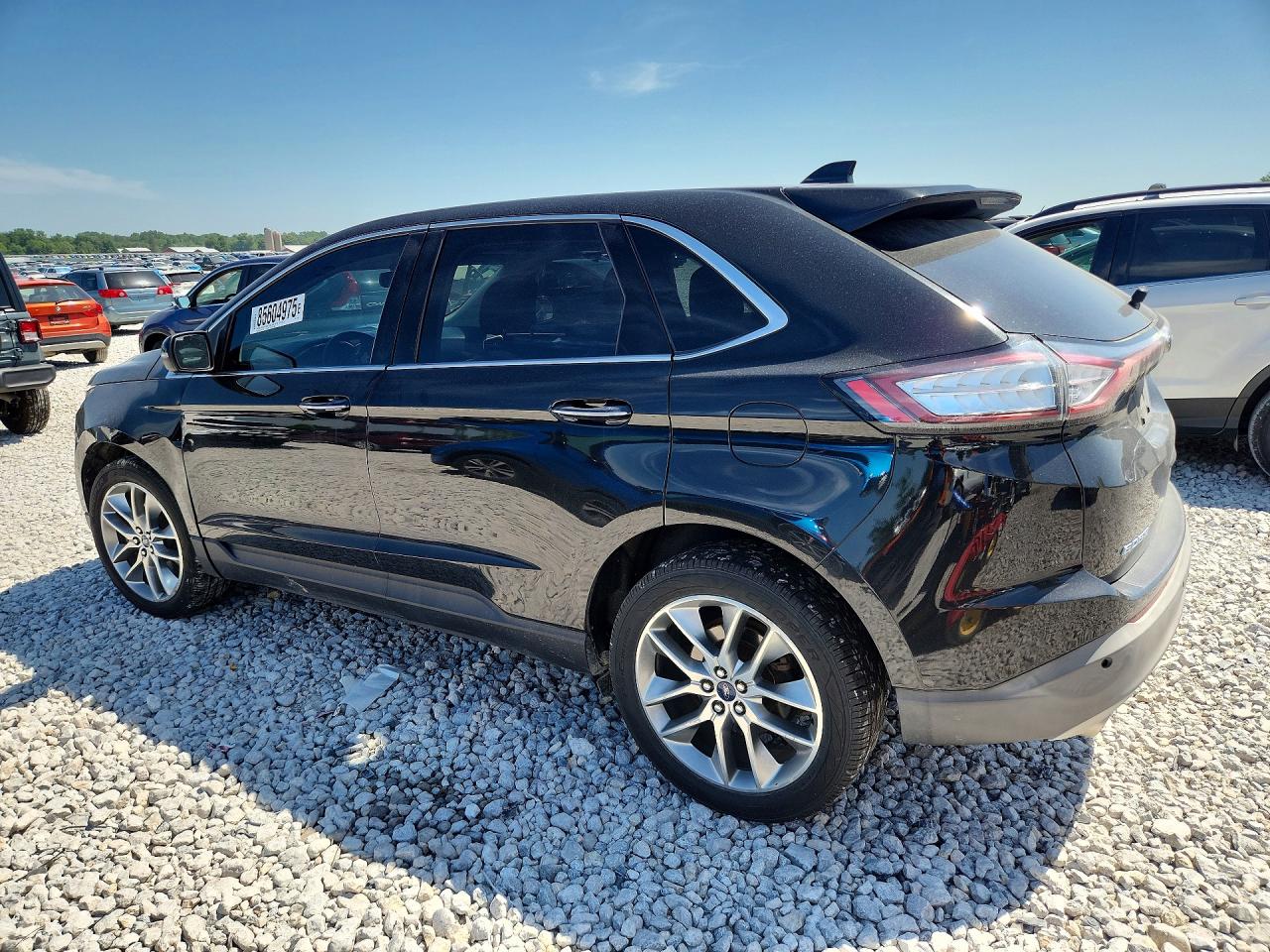 2015 Ford Edge Black vin: 2FMTK4K86FBC25463