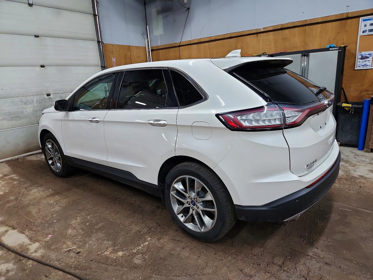 2015 Ford Edge Titanium White vin: 2FMTK4K87FBB37859