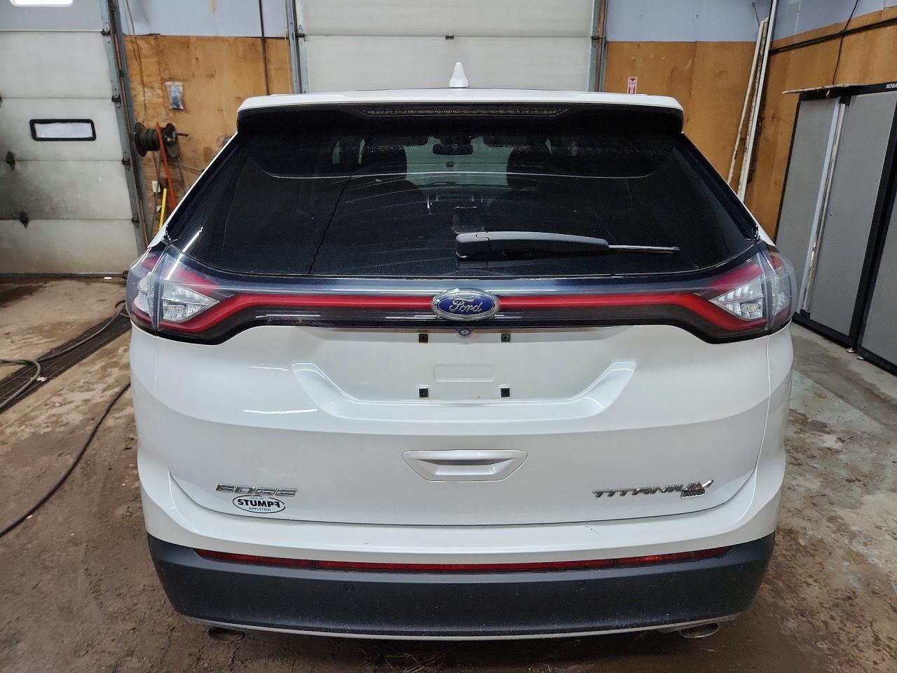 2015 Ford Edge Titanium White vin: 2FMTK4K87FBB37859