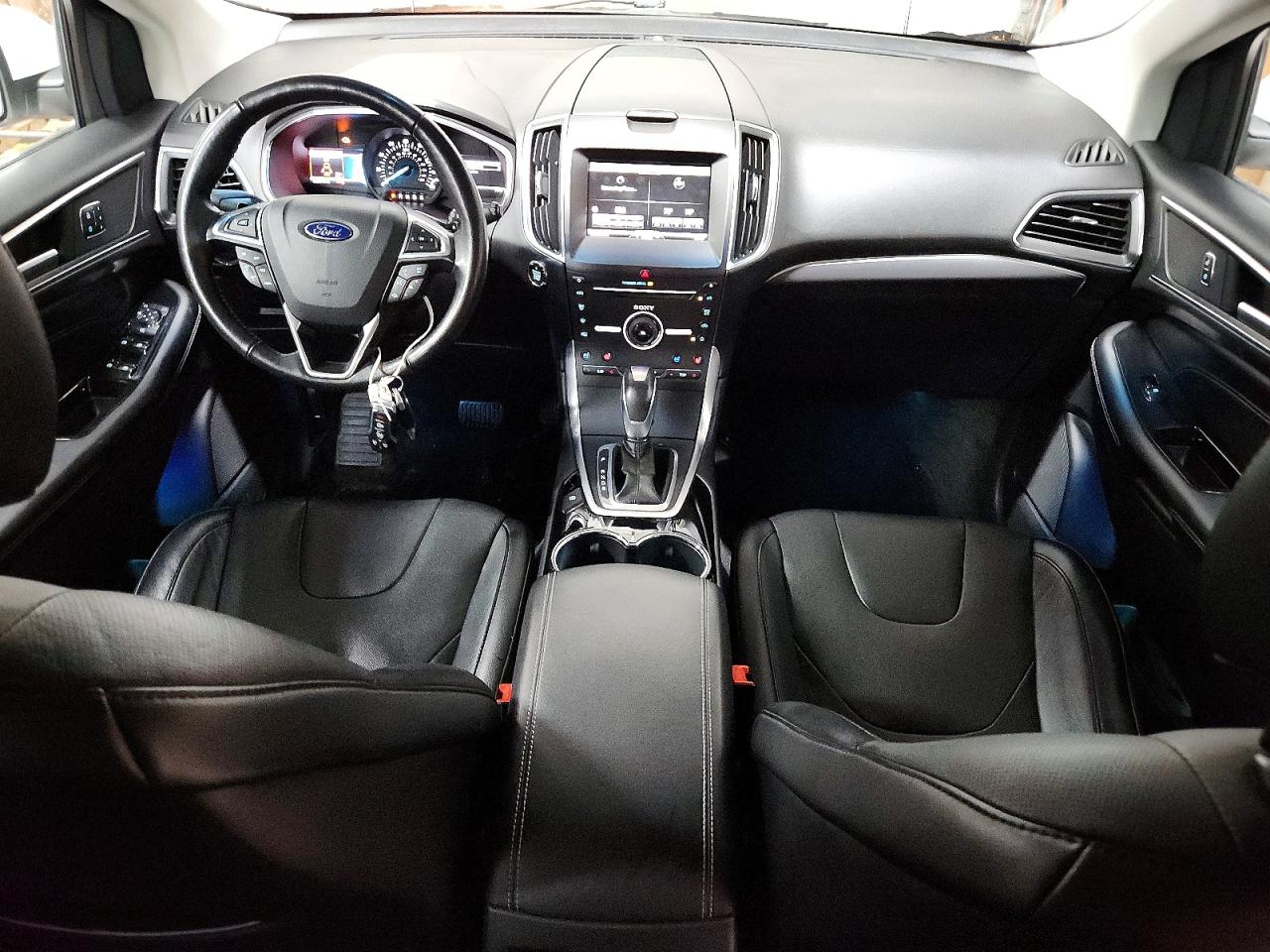 2015 Ford Edge Titanium White vin: 2FMTK4K87FBB37859