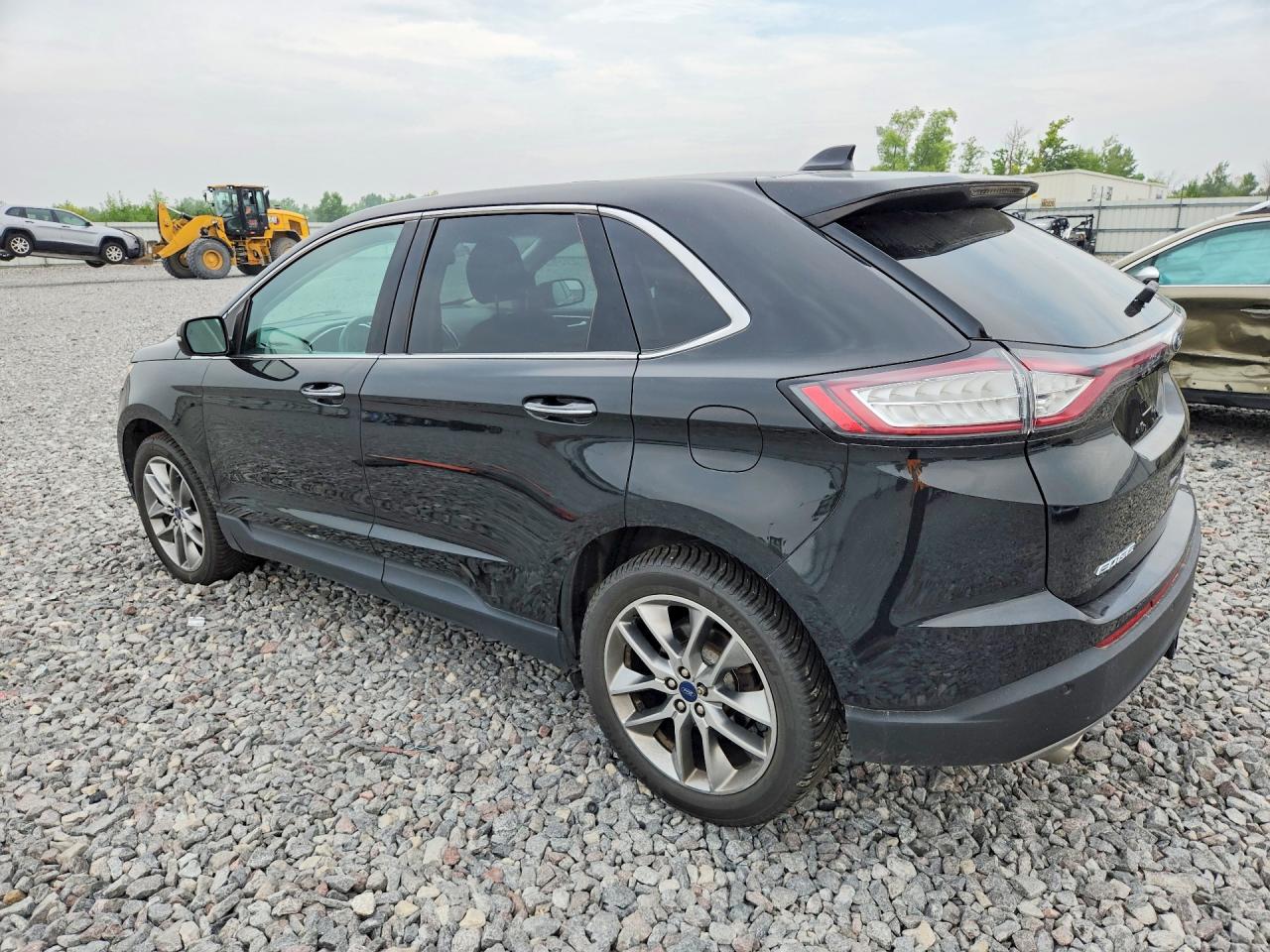 2015 Ford Edge Titanium Черный vin: 2FMTK4K87FBB74801