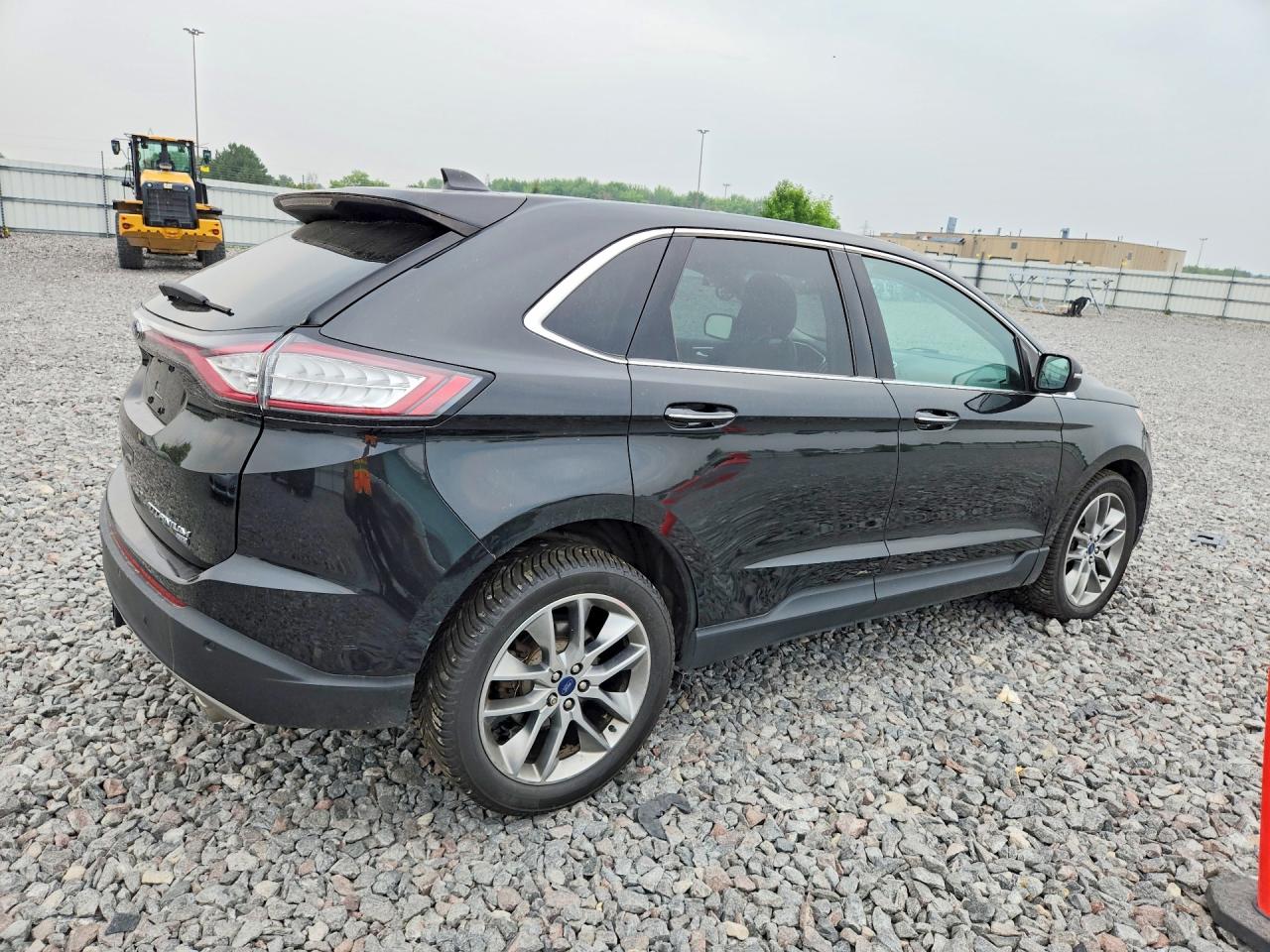 2015 Ford Edge Titanium Черный vin: 2FMTK4K87FBB74801