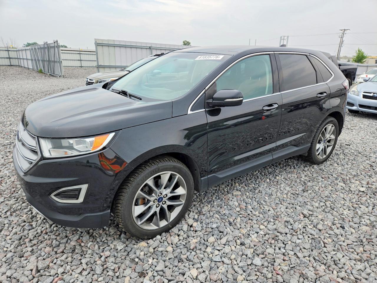 2015 Ford Edge Titanium Black vin: 2FMTK4K87FBB74801