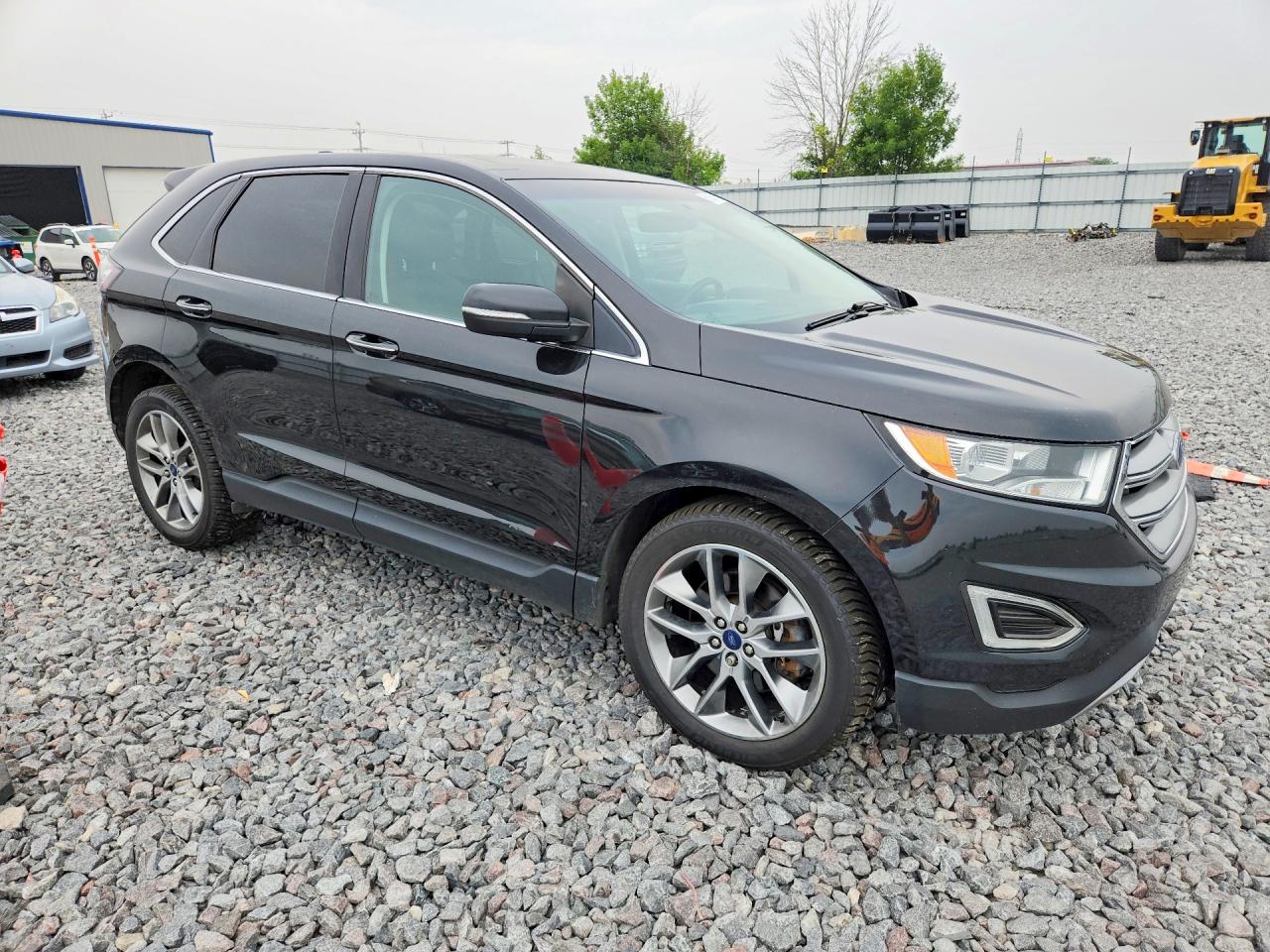 2015 Ford Edge Titanium Черный vin: 2FMTK4K87FBB74801