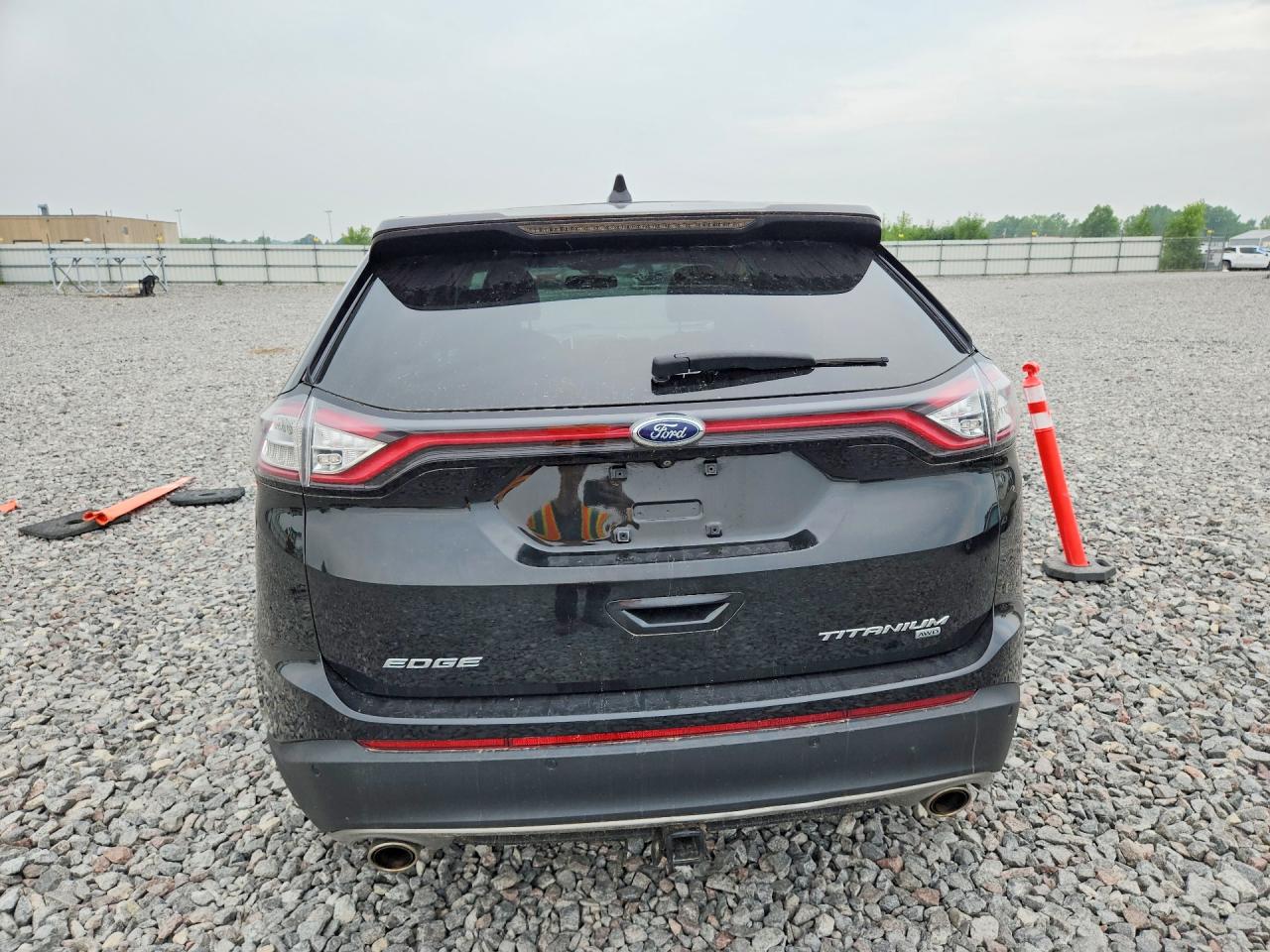 2015 Ford Edge Titanium Черный vin: 2FMTK4K87FBB74801