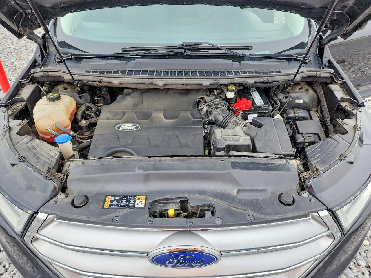 2015 Ford Edge Titanium Черный vin: 2FMTK4K87FBB74801