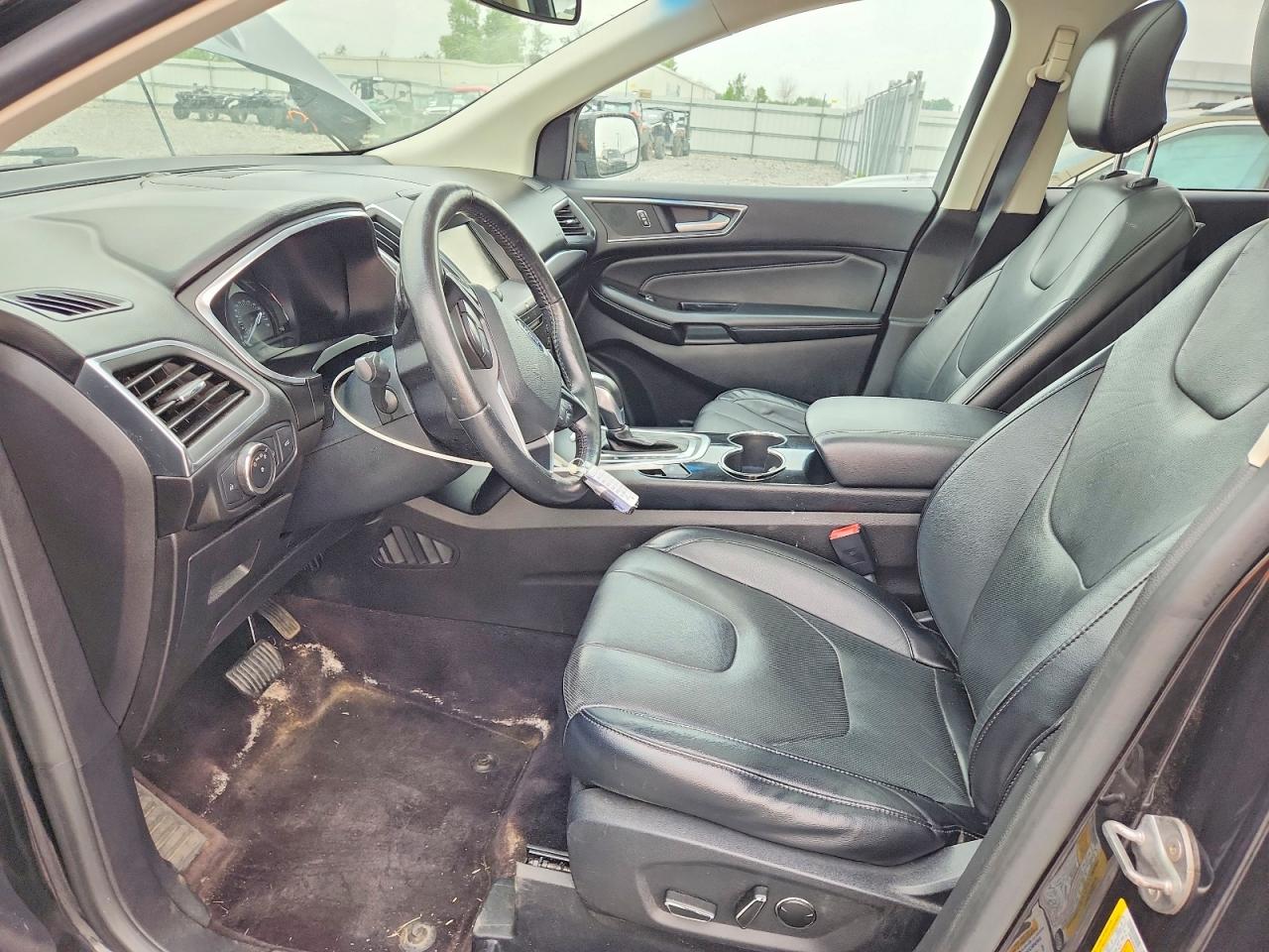 2015 Ford Edge Titanium Черный vin: 2FMTK4K87FBB74801