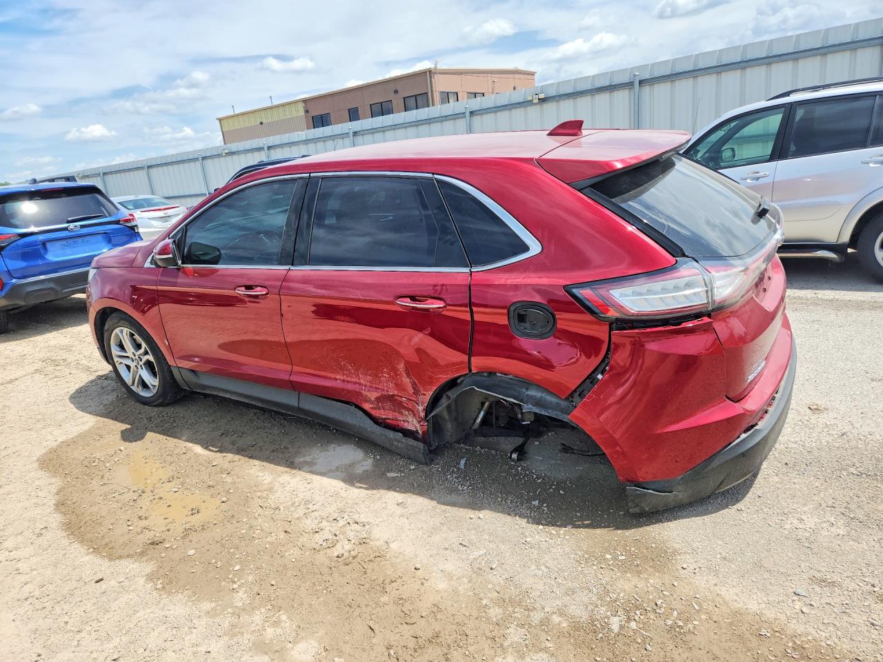 2015 Ford Edge Titanium Red vin: 2FMTK4K87FBC39548