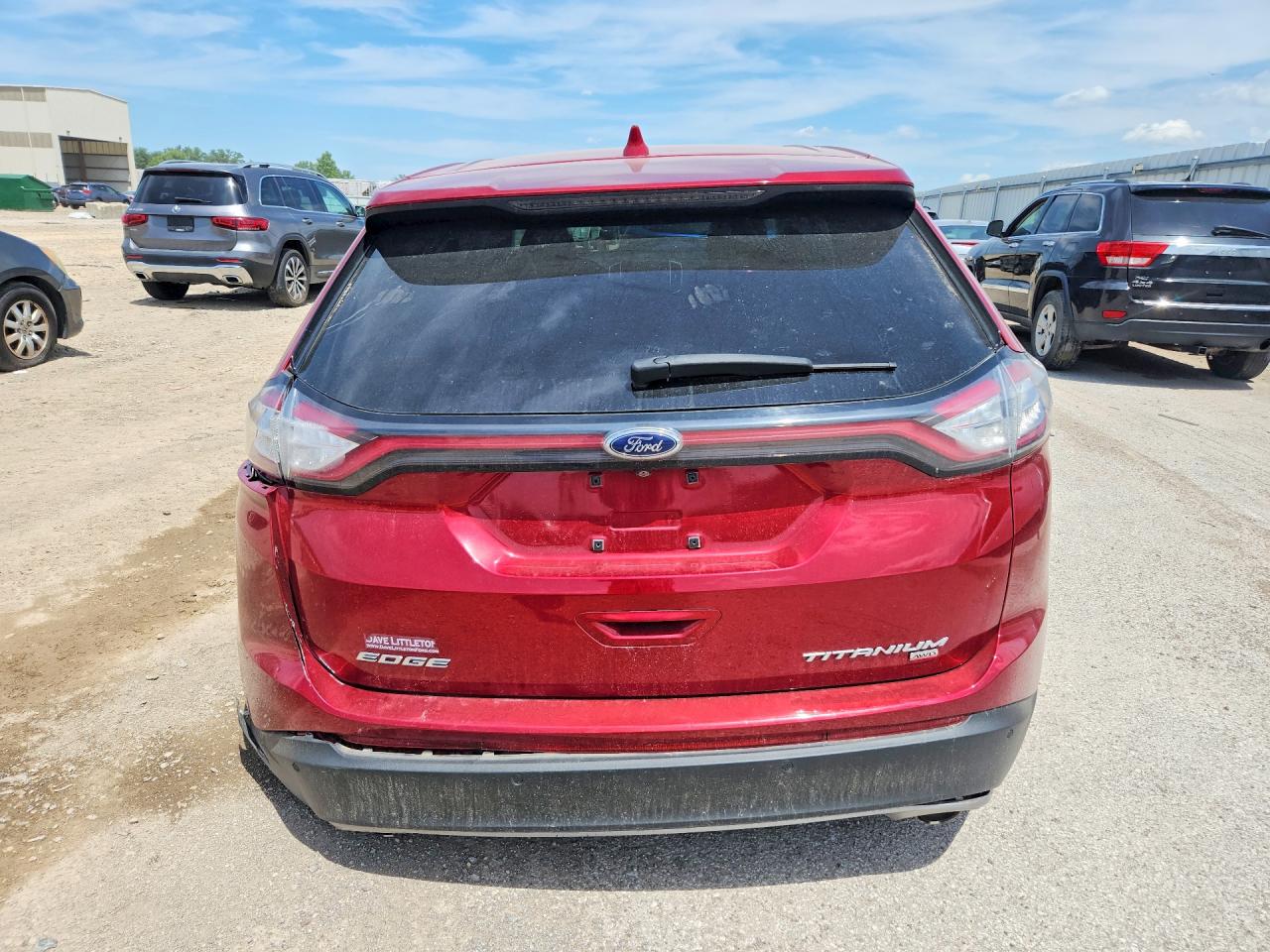 2015 Ford Edge Titanium Red vin: 2FMTK4K87FBC39548