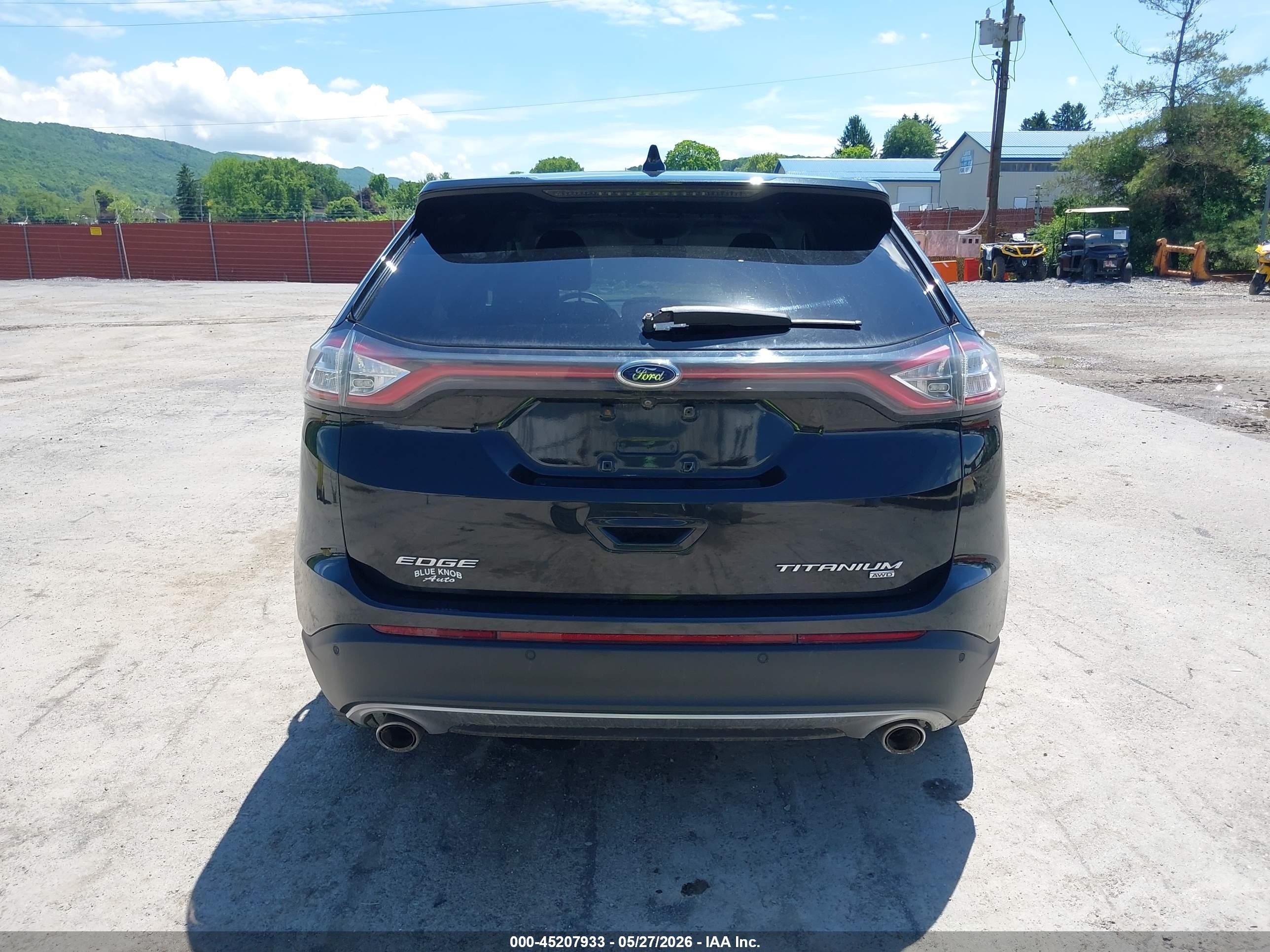 2015 Ford Edge Titanium Black vin: 2FMTK4K88FBB52516