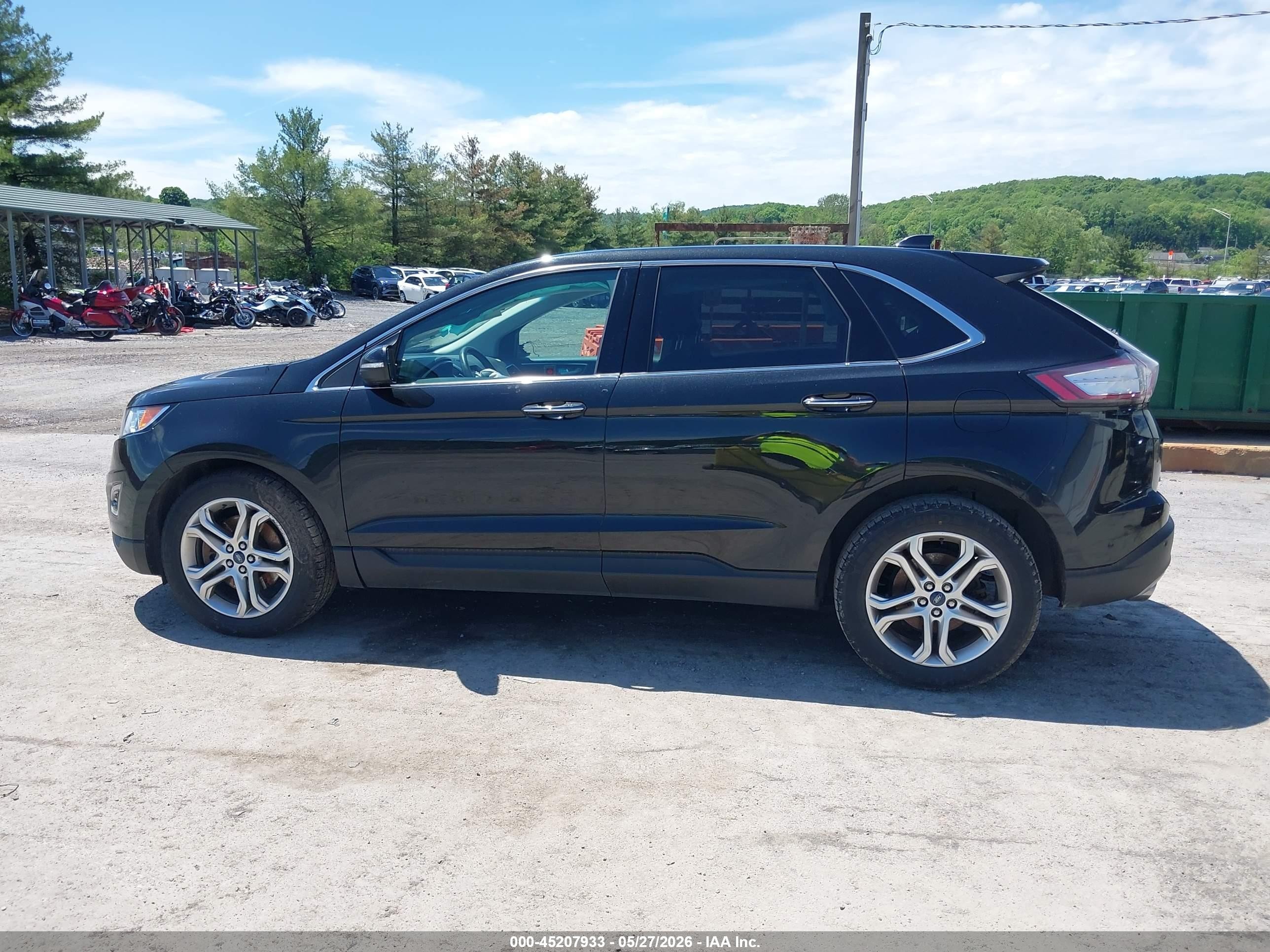 2015 Ford Edge Titanium Black vin: 2FMTK4K88FBB52516