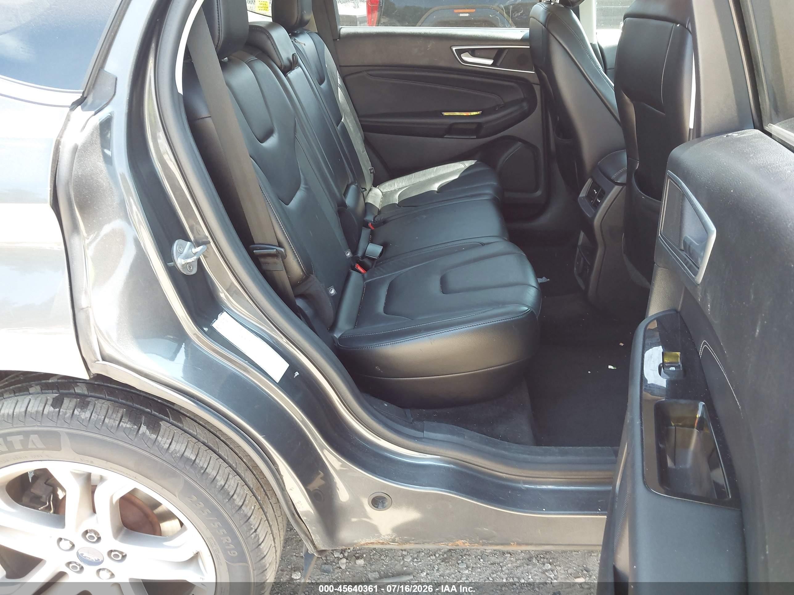 2015 Ford Edge Titanium Gray vin: 2FMTK4K90FBB29126