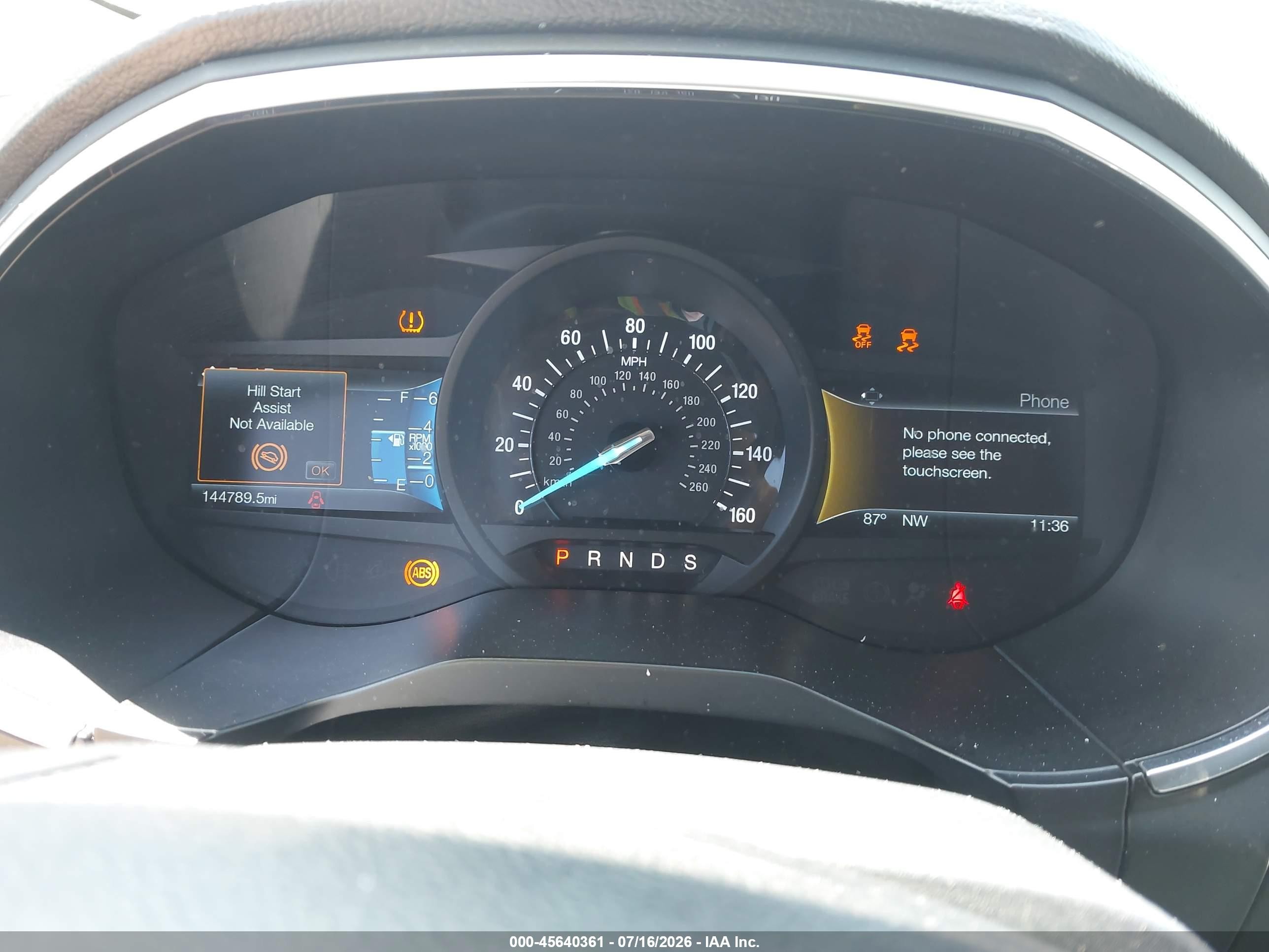 2015 Ford Edge Titanium Gray vin: 2FMTK4K90FBB29126