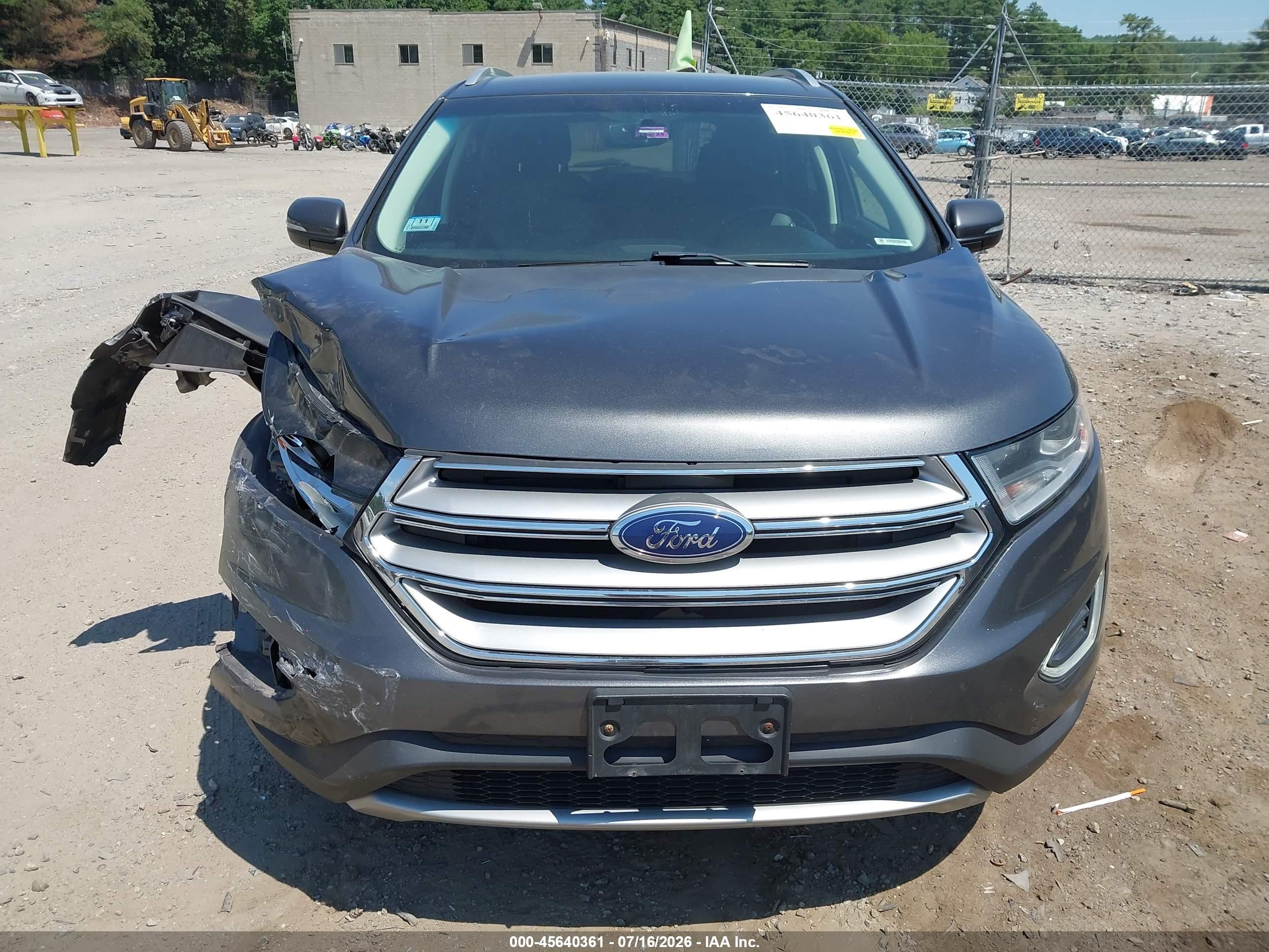 2015 Ford Edge Titanium Gray vin: 2FMTK4K90FBB29126