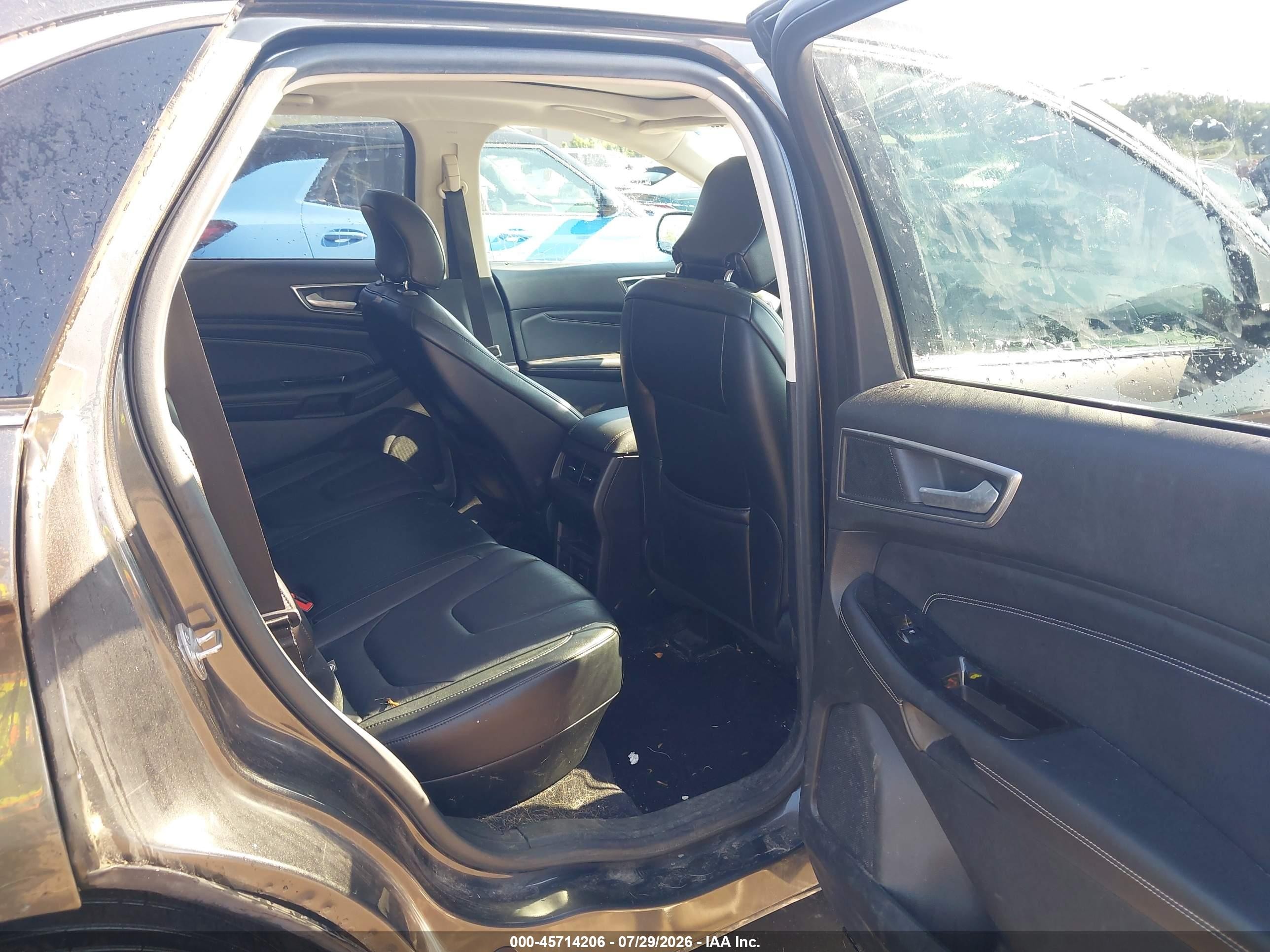 2015 Ford Edge Titanium Серый vin: 2FMTK4K90FBB64779