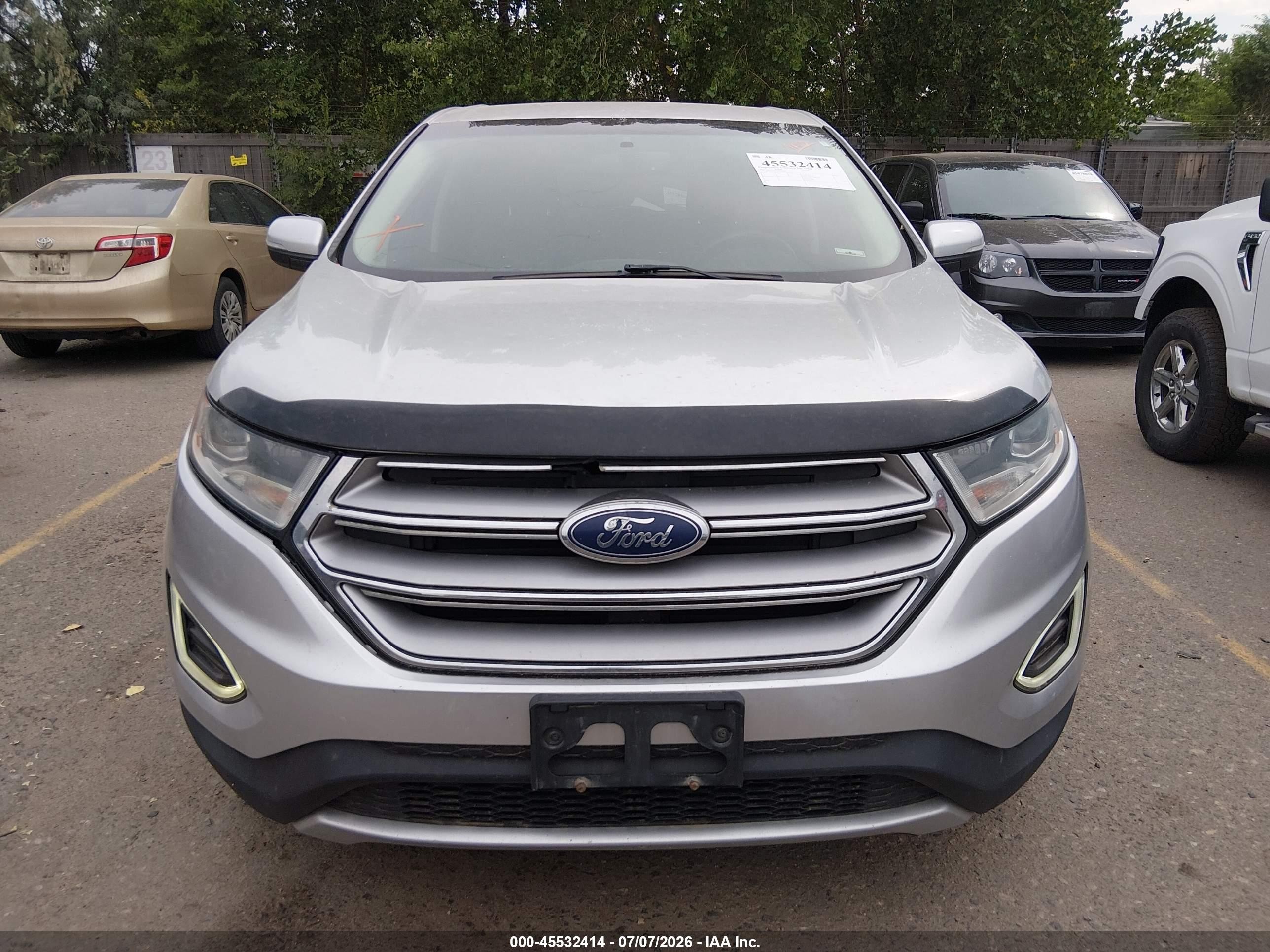 2015 Ford Edge Titanium Silver vin: 2FMTK4K91FBB30916