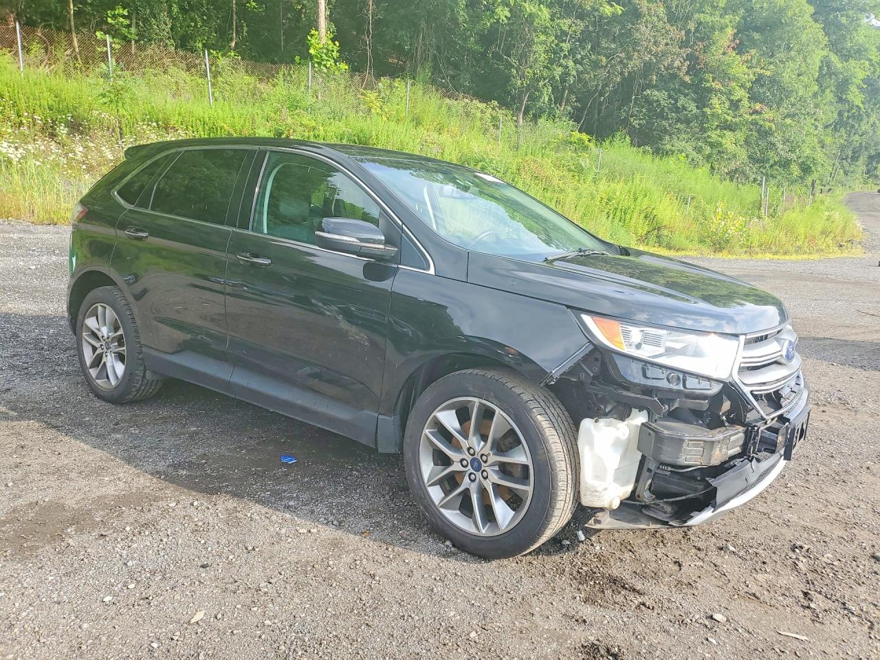 2015 Ford Edge Titanium Black vin: 2FMTK4K91FBB49658