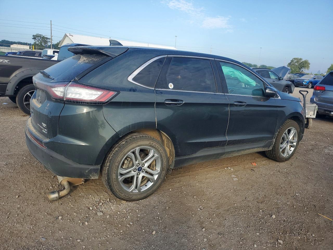 2015 Ford Edge Titanium Gray vin: 2FMTK4K91FBB52334