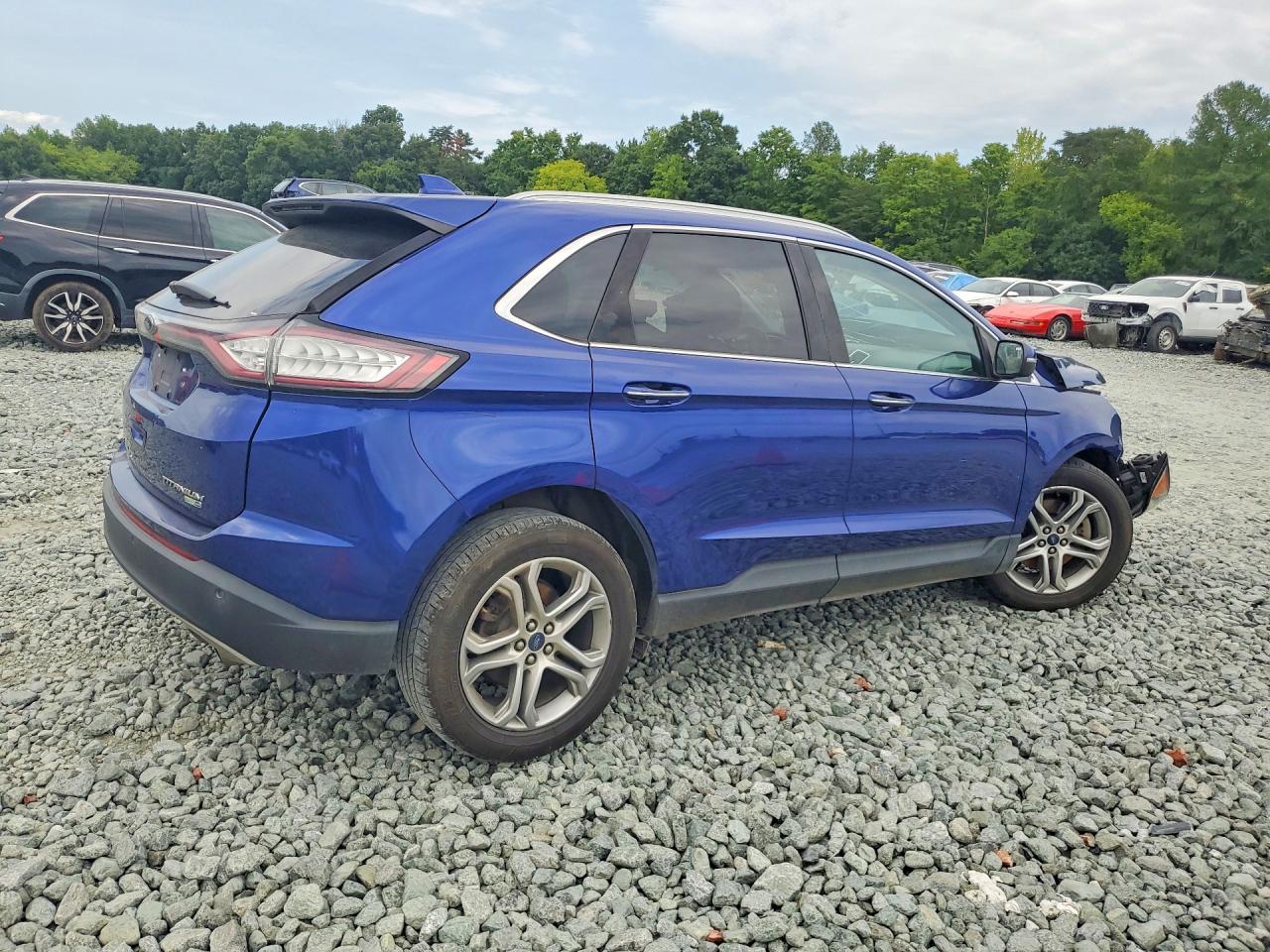 2015 Ford Edge Titanium Blue vin: 2FMTK4K92FBB10190