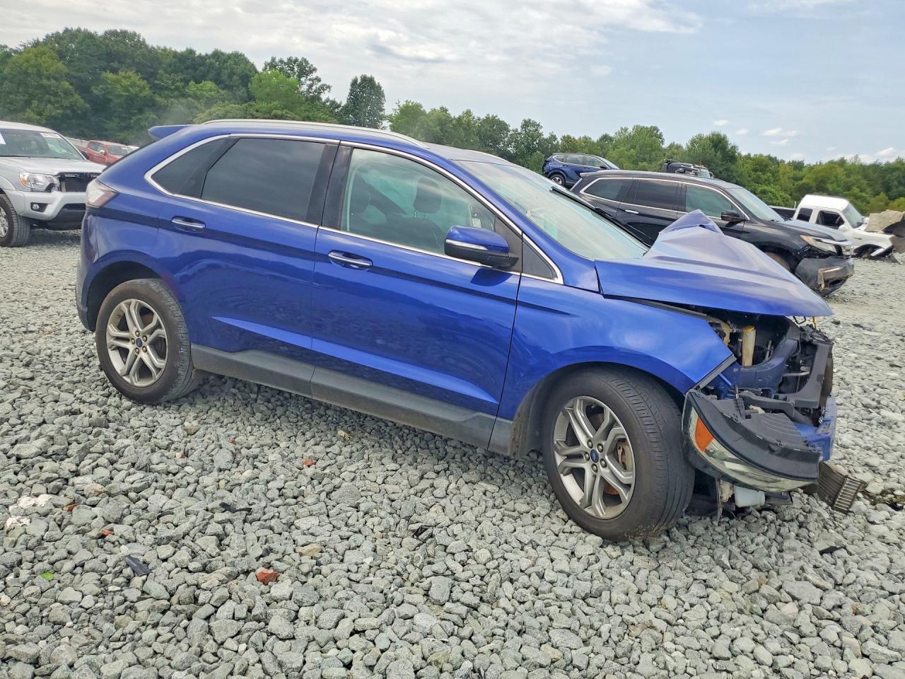 2015 Ford Edge Titanium Blue vin: 2FMTK4K92FBB10190