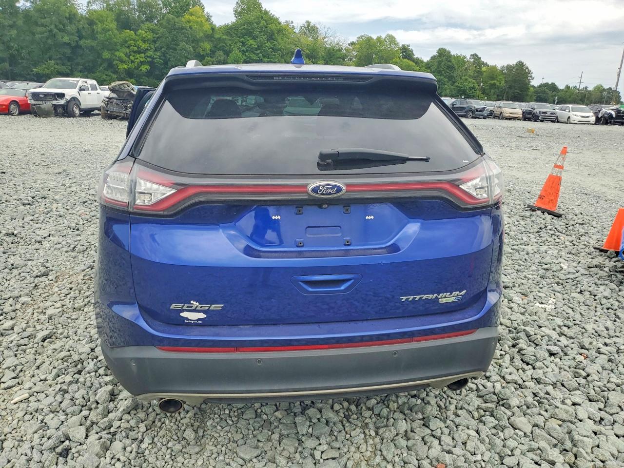 2015 Ford Edge Titanium Blue vin: 2FMTK4K92FBB10190