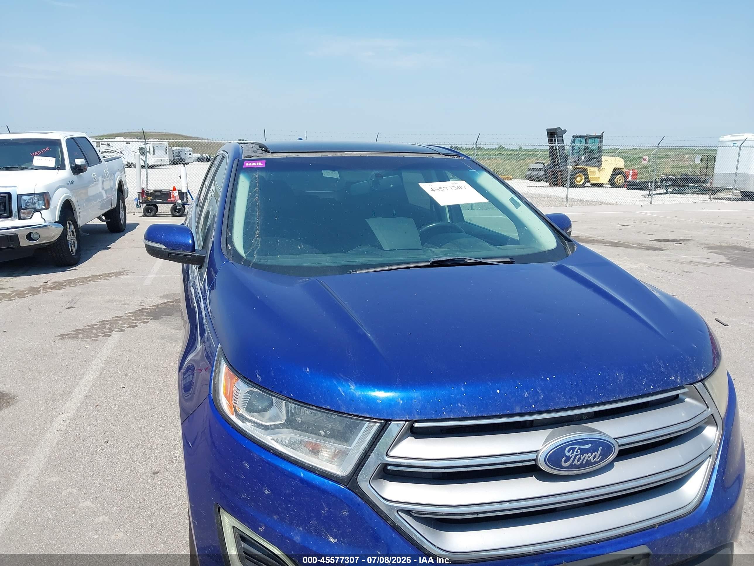 2015 Ford Edge Titanium Blue vin: 2FMTK4K92FBB65982