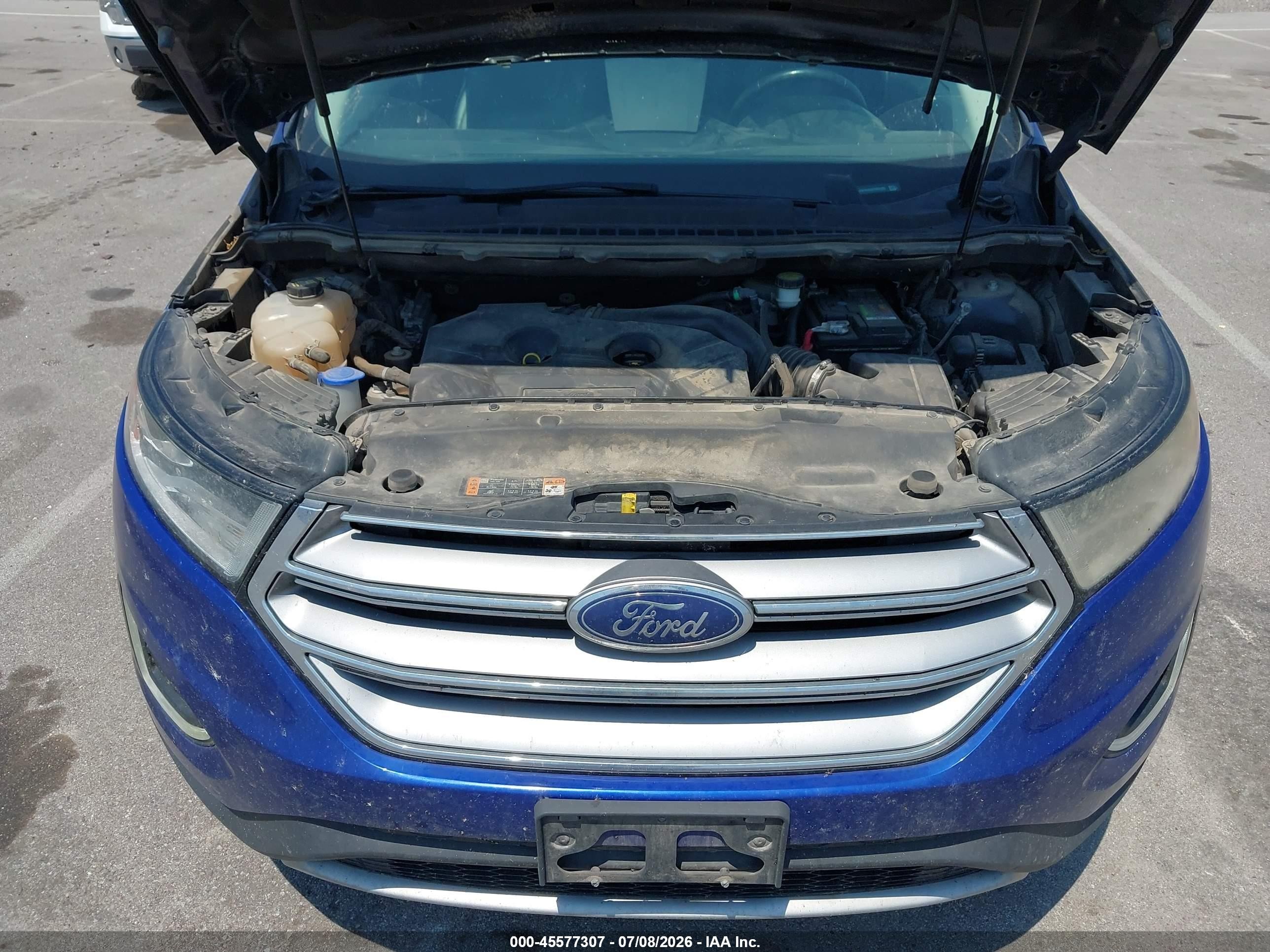 2015 Ford Edge Titanium Blue vin: 2FMTK4K92FBB65982