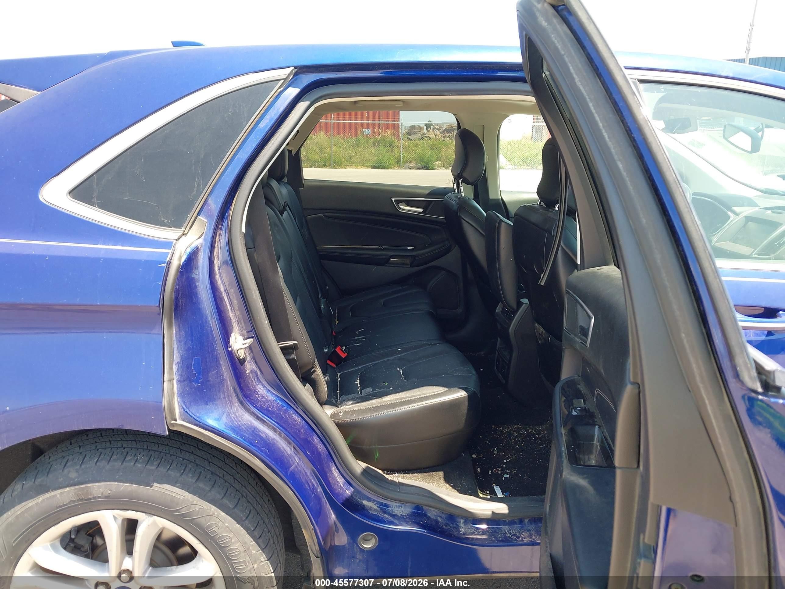 2015 Ford Edge Titanium Blue vin: 2FMTK4K92FBB65982
