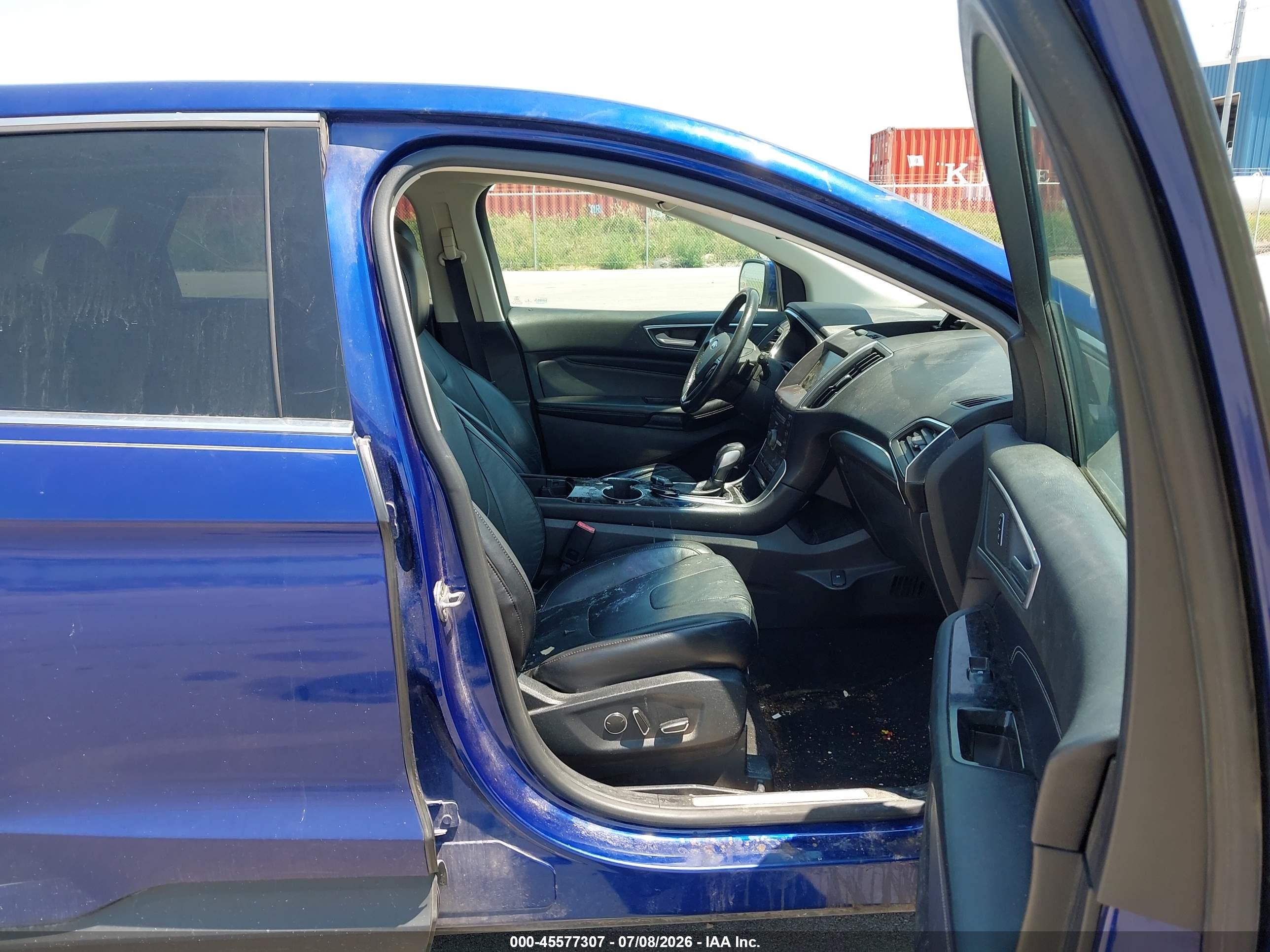 2015 Ford Edge Titanium Blue vin: 2FMTK4K92FBB65982