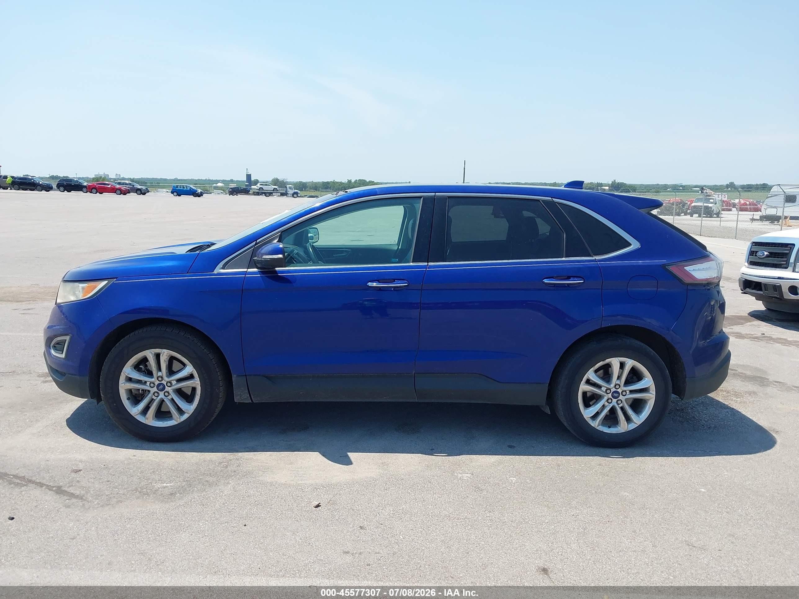 2015 Ford Edge Titanium Blue vin: 2FMTK4K92FBB65982