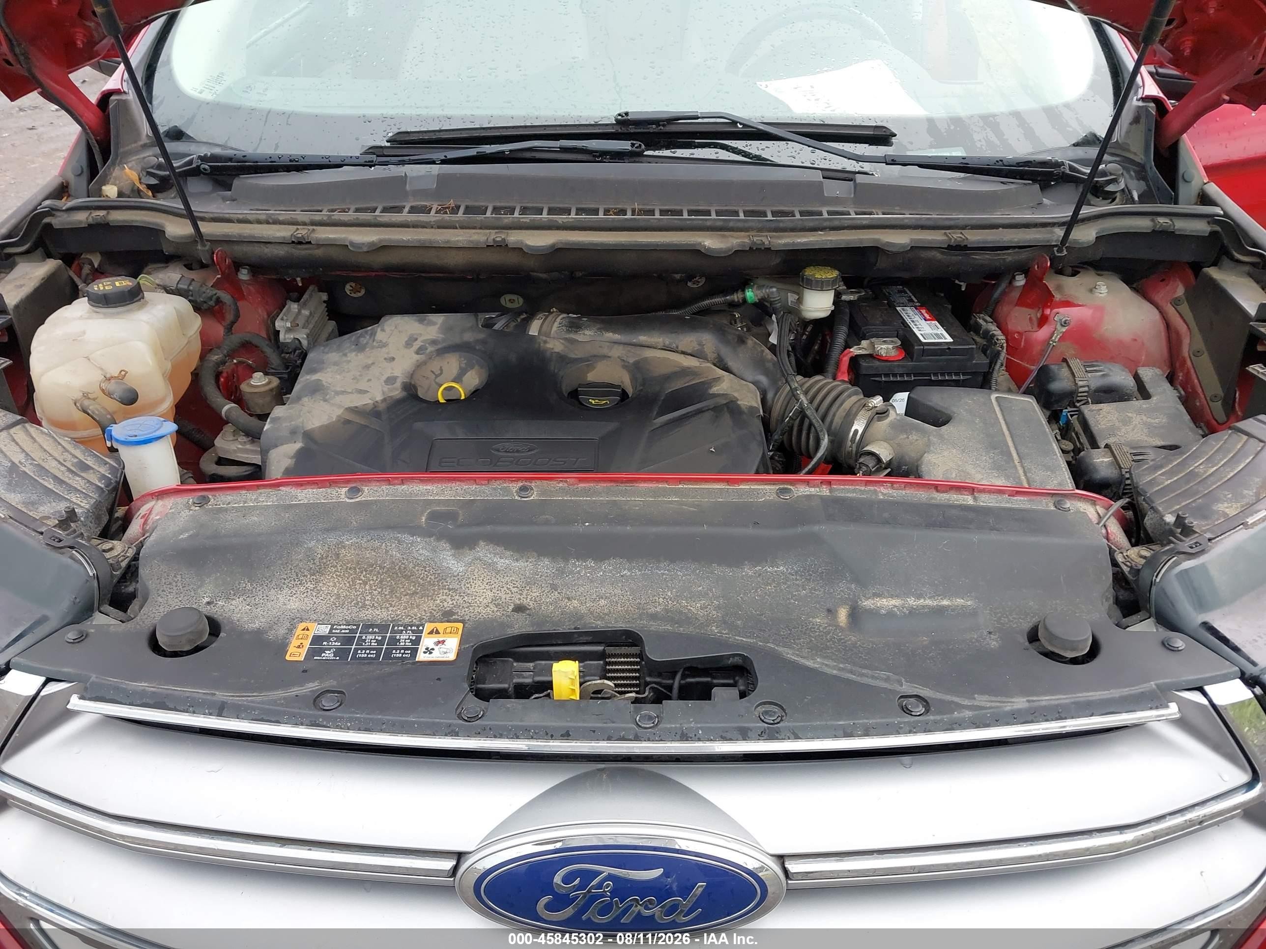 2015 Ford Edge Titanium Red vin: 2FMTK4K92FBC41569