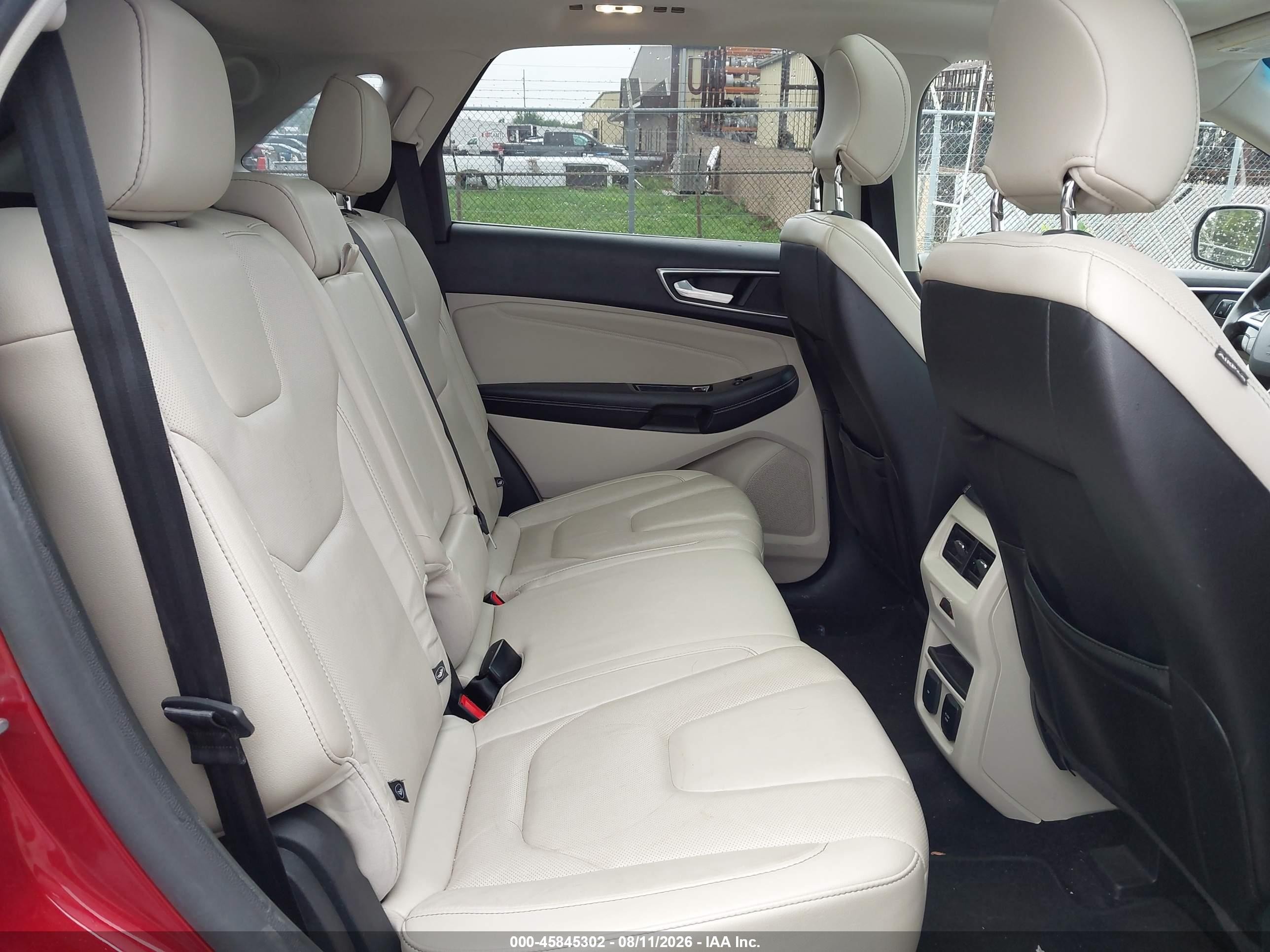 2015 Ford Edge Titanium Red vin: 2FMTK4K92FBC41569