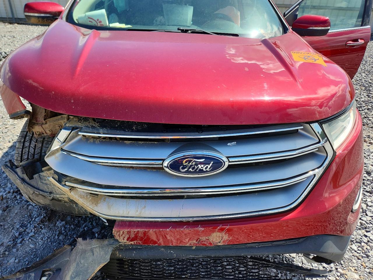 2015 Ford Edge Titanium Red vin: 2FMTK4K93FBB10313