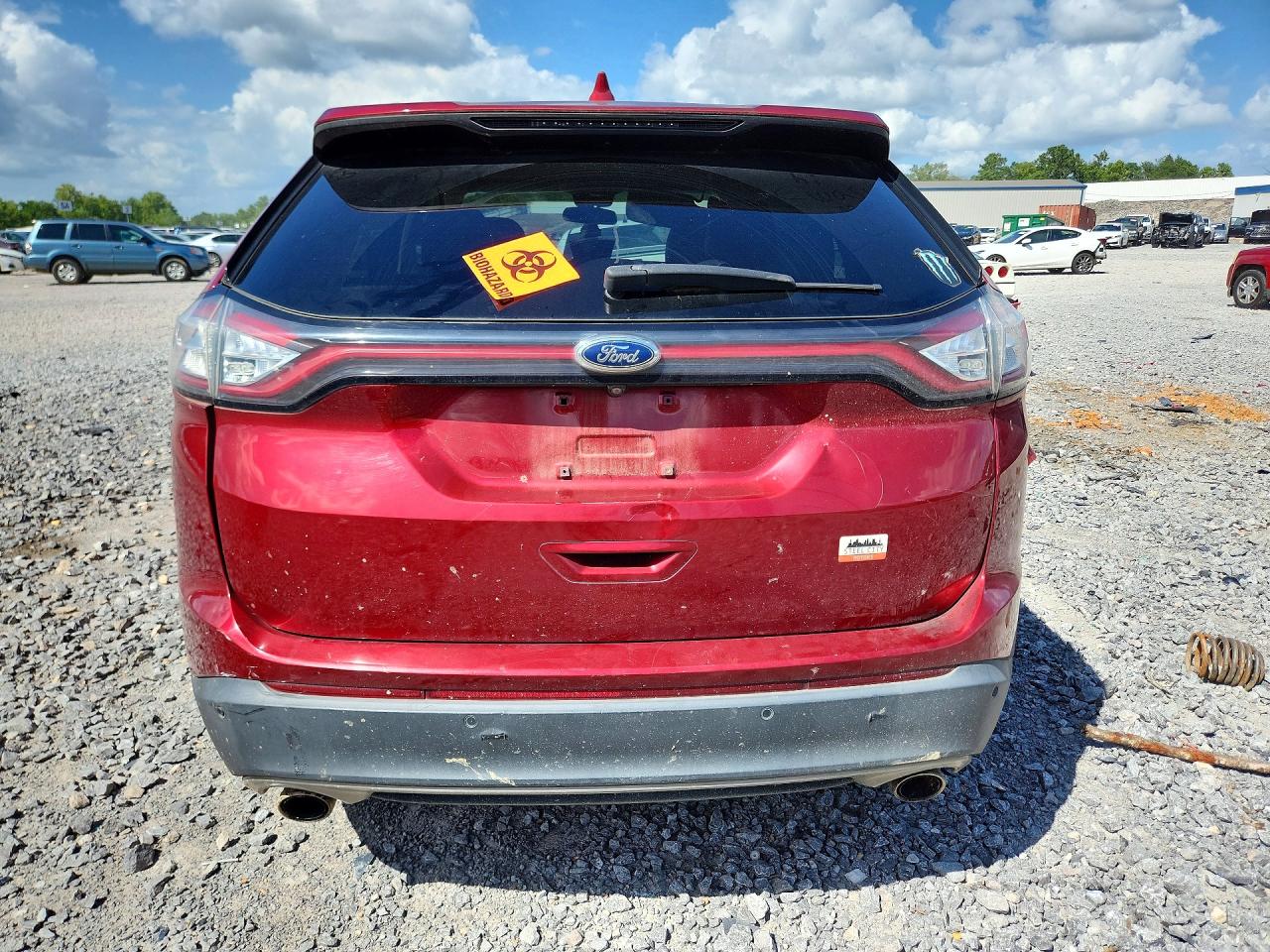 2015 Ford Edge Titanium Red vin: 2FMTK4K93FBB10313